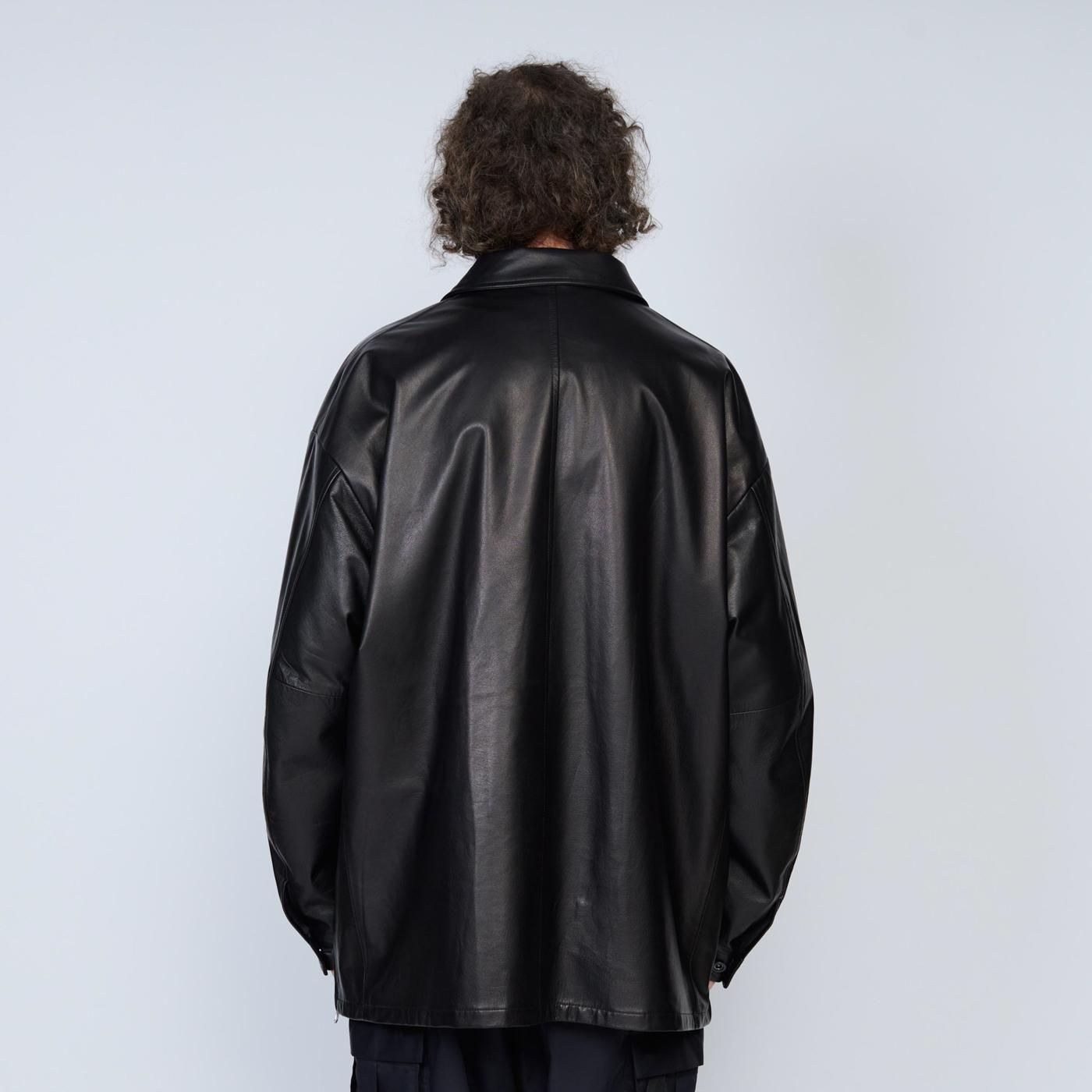 UNTRACE * _193 Leather Coverall * Black