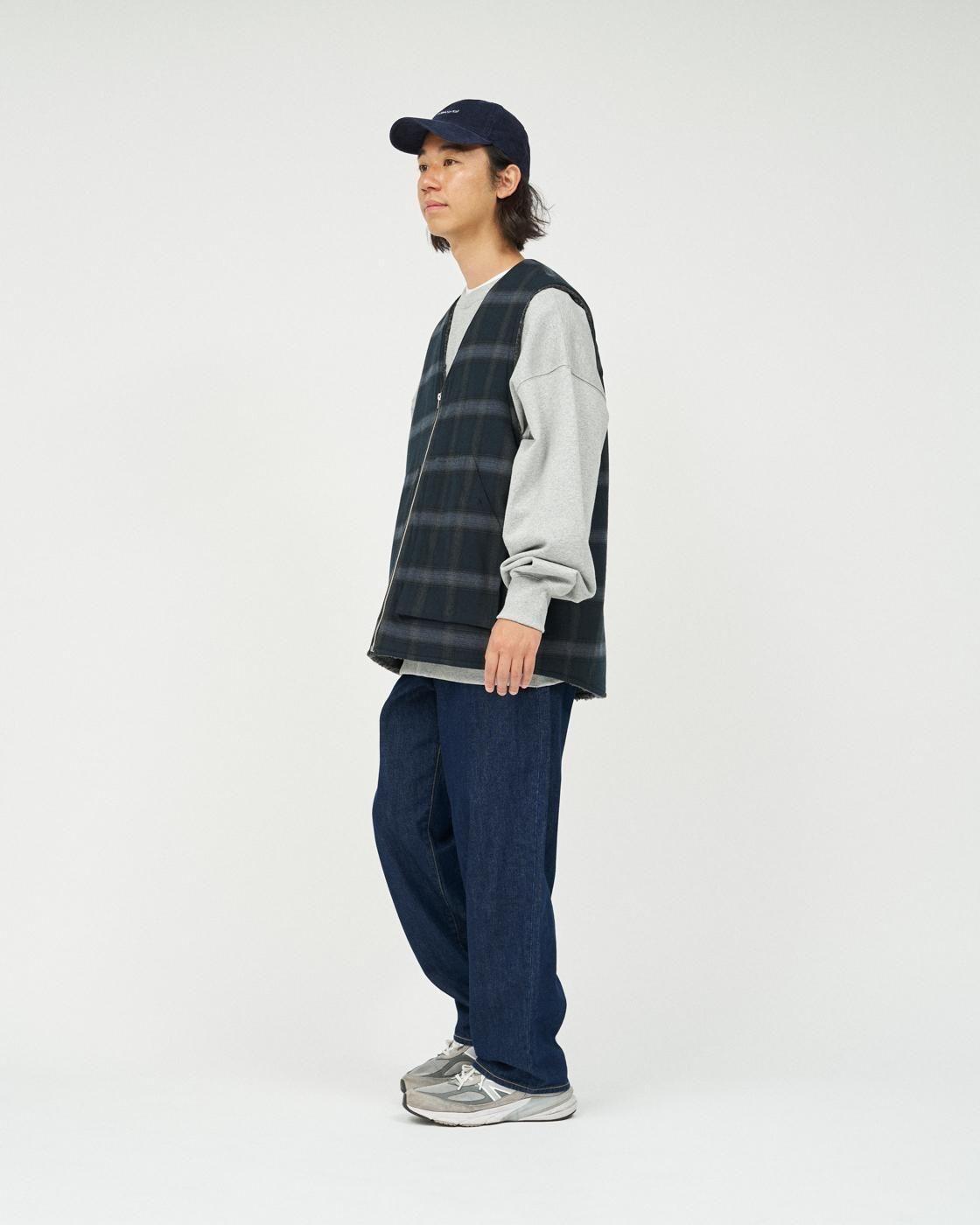 FreshService * FSC253-30128 FLANNEL CHECK REVERSIBLE VEST(4Ÿ)