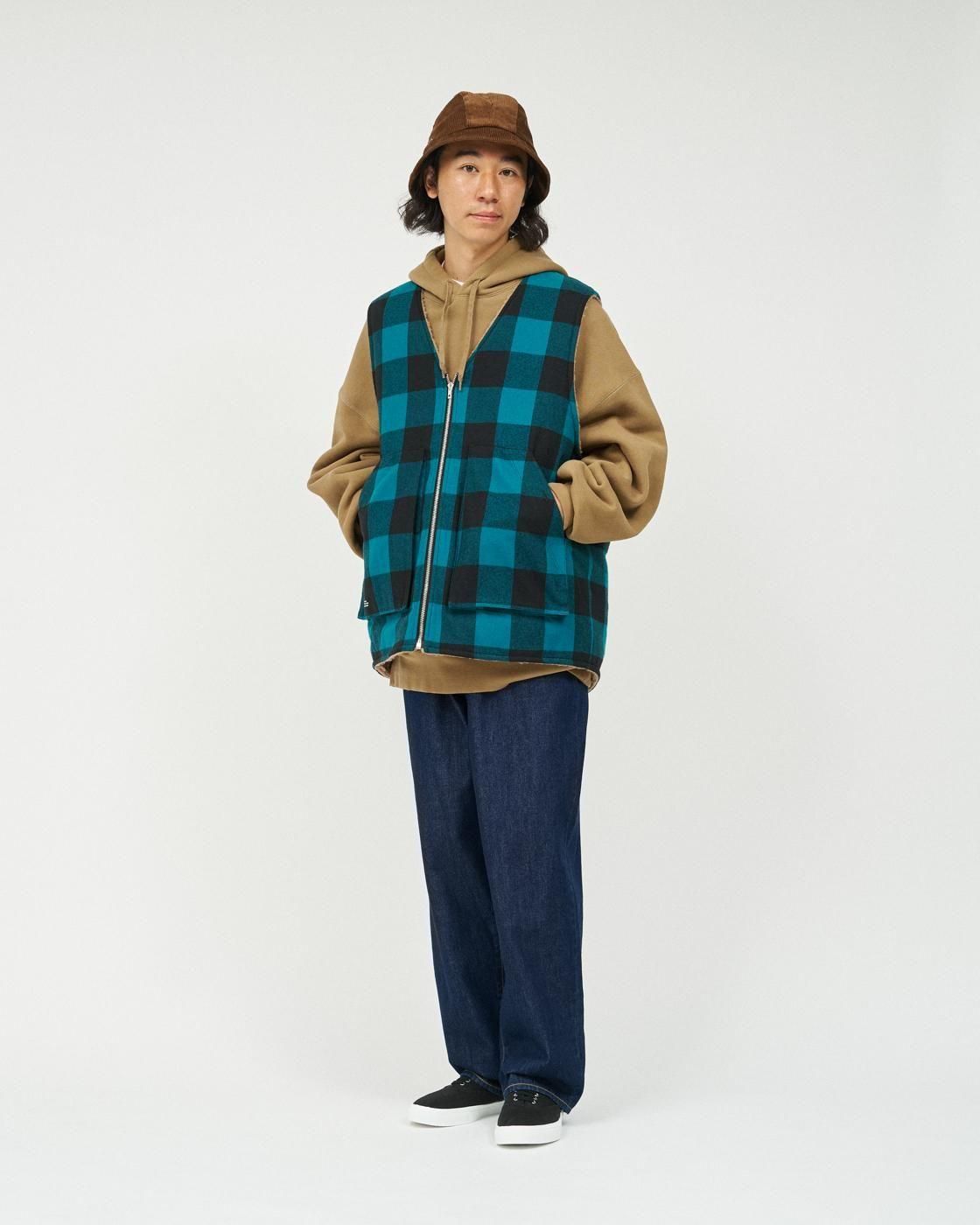 FreshService * FSC253-30128 FLANNEL CHECK REVERSIBLE VEST(4Ÿ)