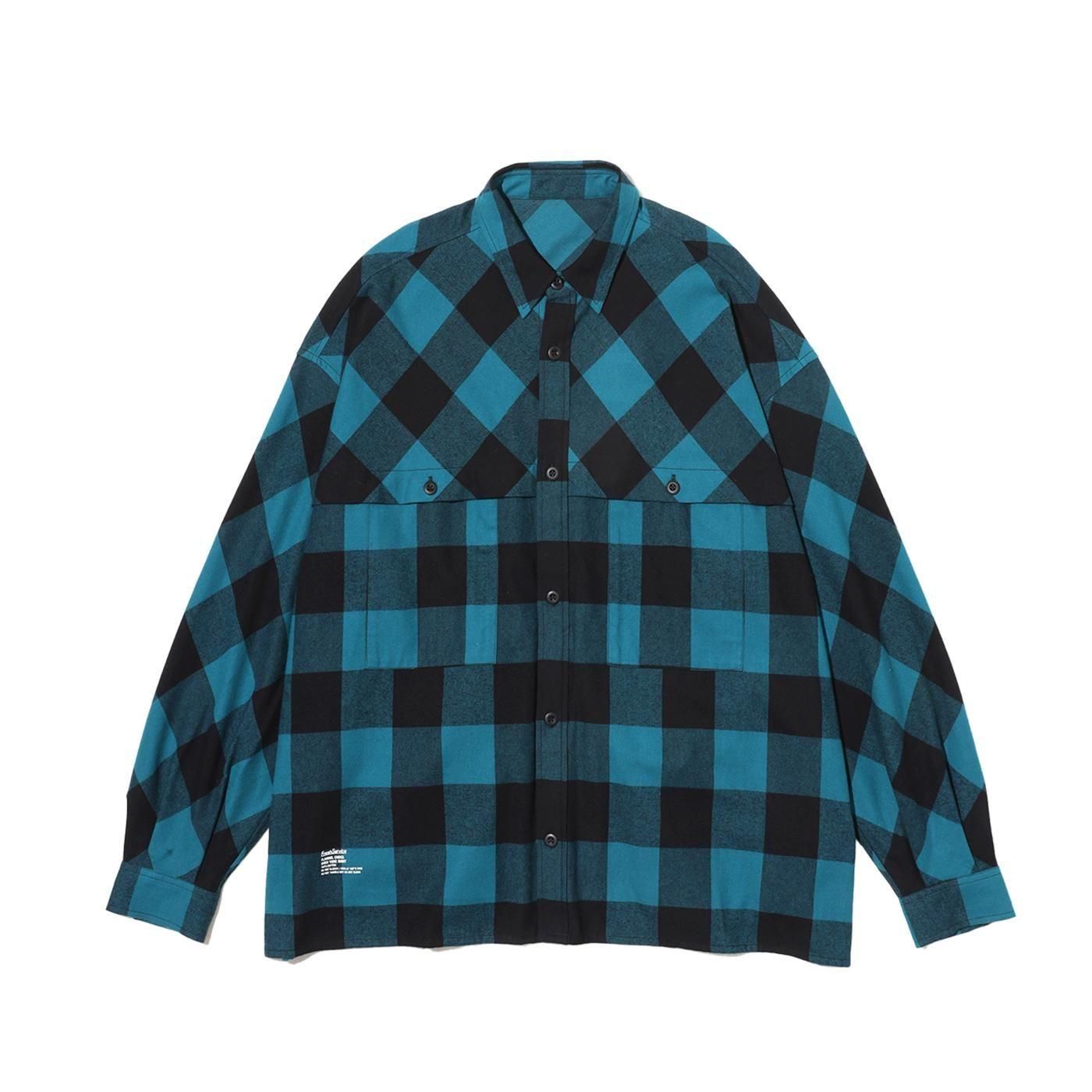 FreshService * FSC253-50129 FLANNEL CHECK OVER YOKE SHIRT(4Ÿ)