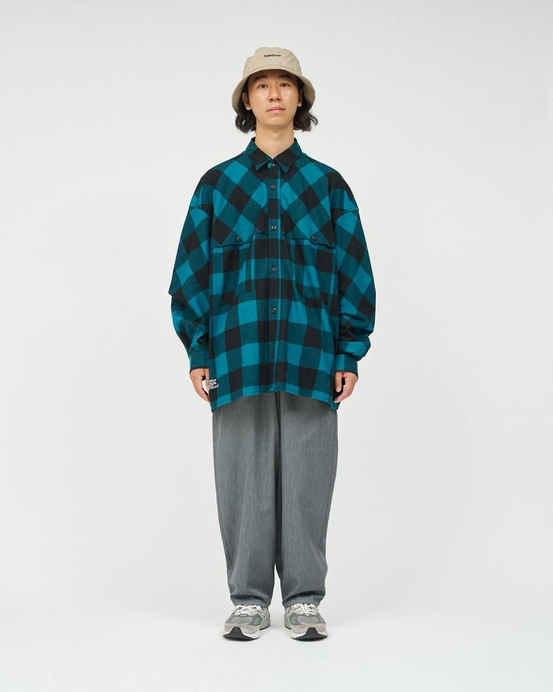 FreshService * FSC253-50129 FLANNEL CHECK OVER YOKE SHIRT(4Ÿ)