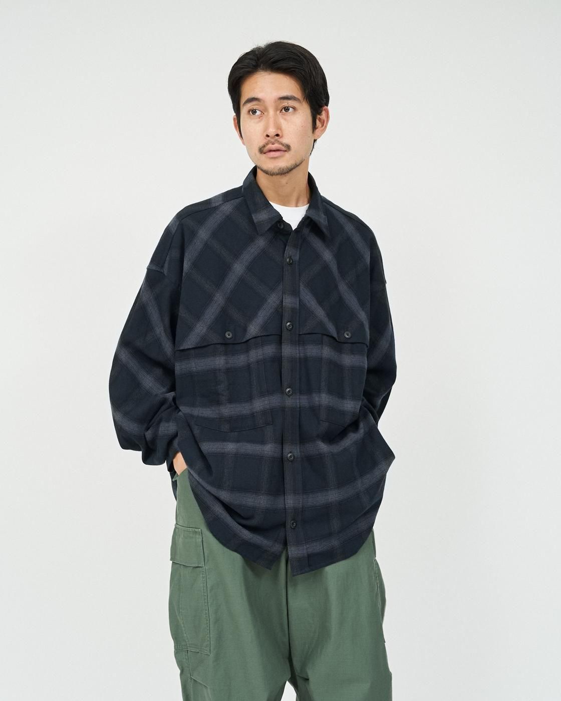 FreshService * FSC253-50129 FLANNEL CHECK OVER YOKE SHIRT(4Ÿ)