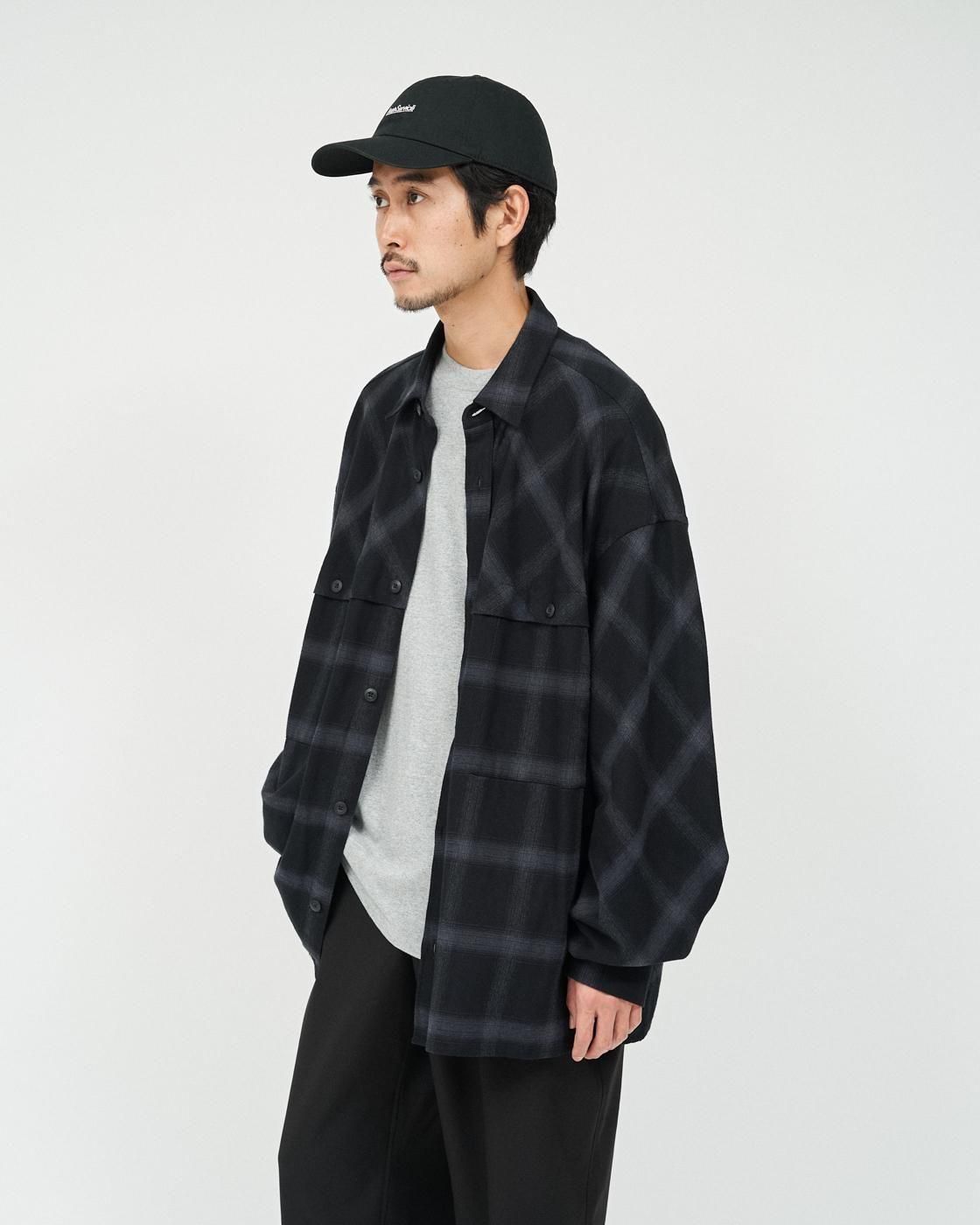 FreshService * FSC253-50129 FLANNEL CHECK OVER YOKE SHIRT(4Ÿ)