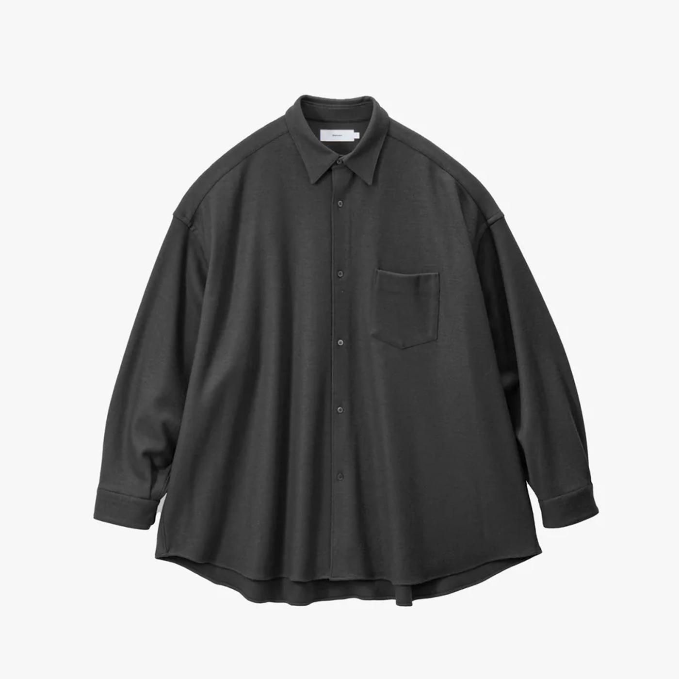 Graphpaper * GU253-50221B Wool Smooth Flannel Oversized Regular Collar Shirt(2Ÿ)