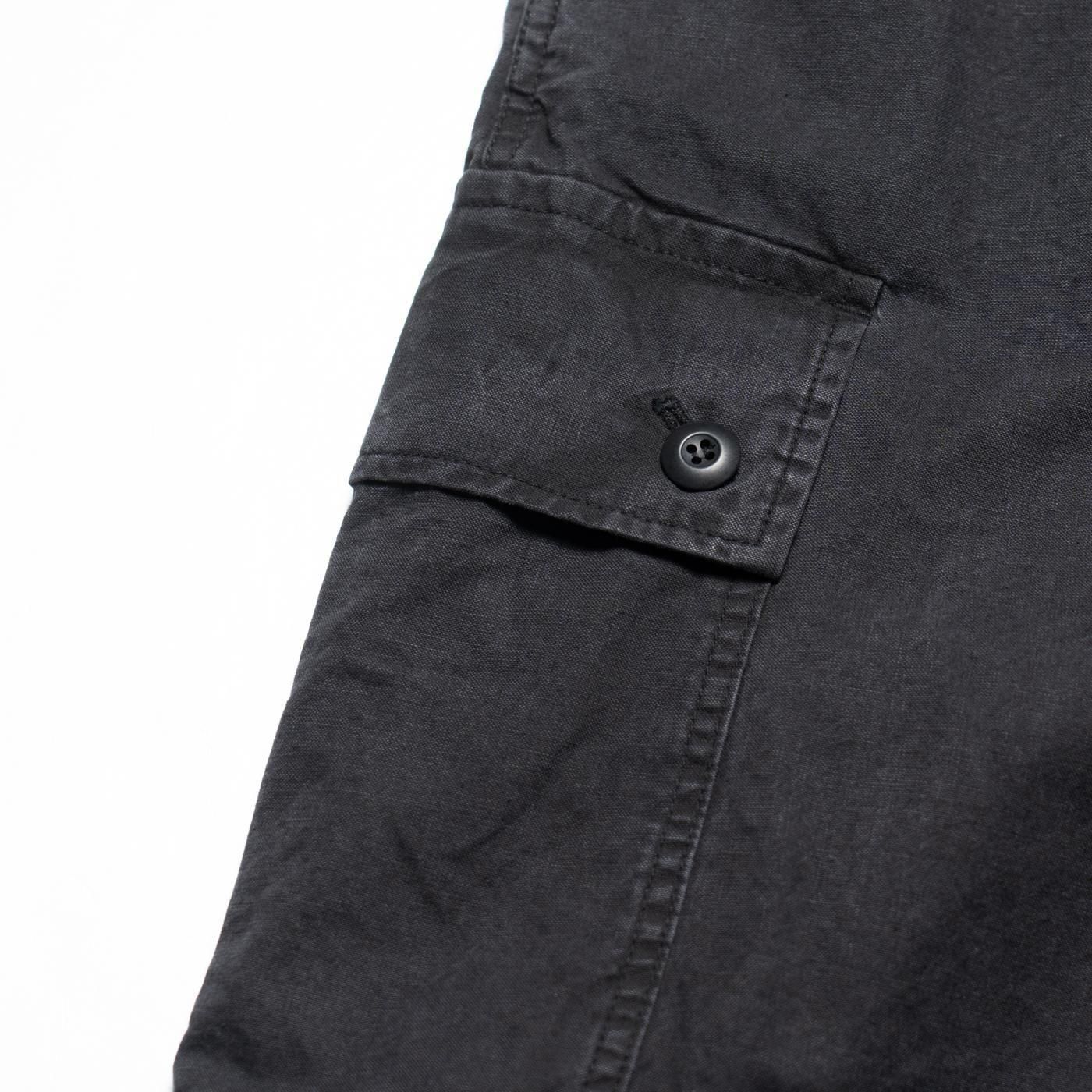 COMME des GARCONS HOMME * HP-P020 Cotton Sulfur Big Pocket Cargo Pants * Black