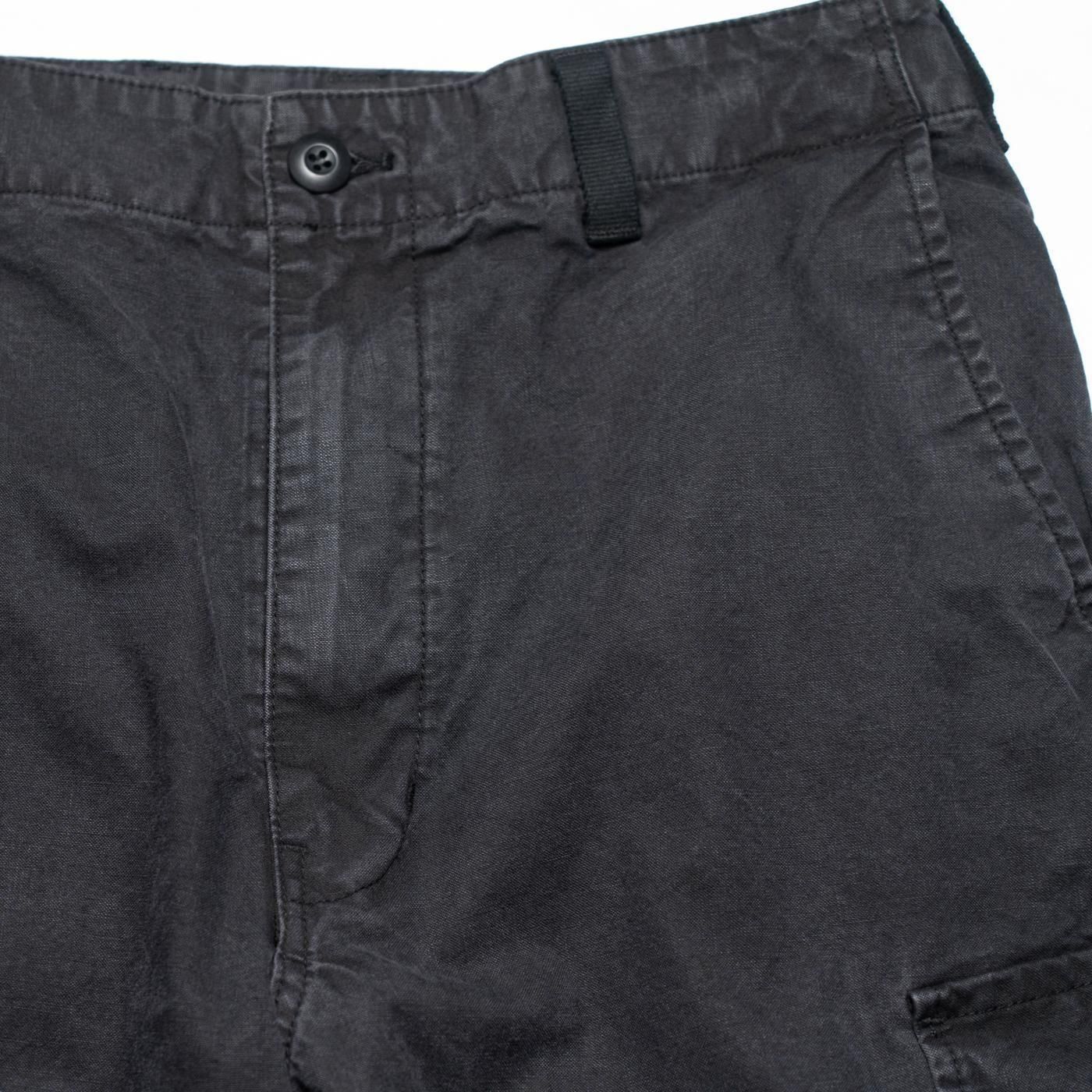 COMME des GARCONS HOMME * HP-P020 Cotton Sulfur Big Pocket Cargo Pants * Black