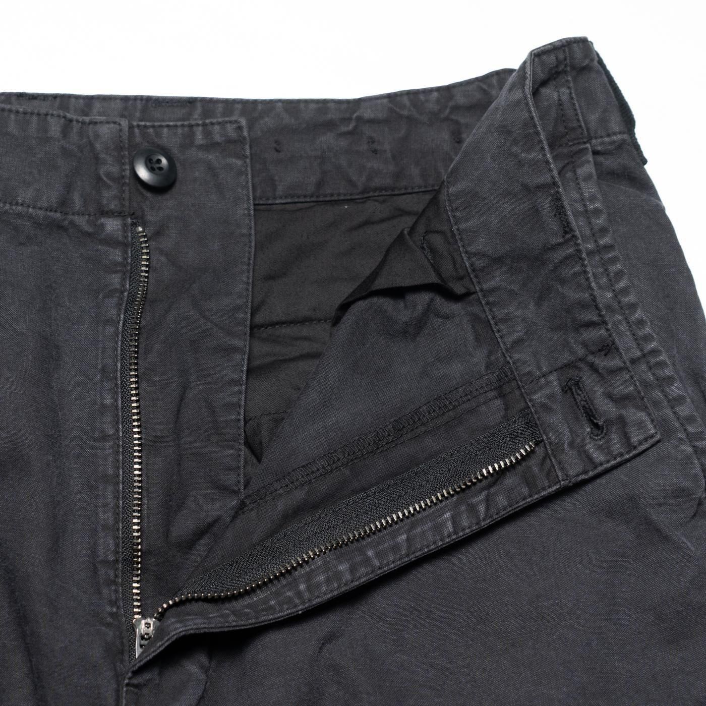 COMME des GARCONS HOMME * HP-P020 Cotton Sulfur Big Pocket Cargo Pants * Black