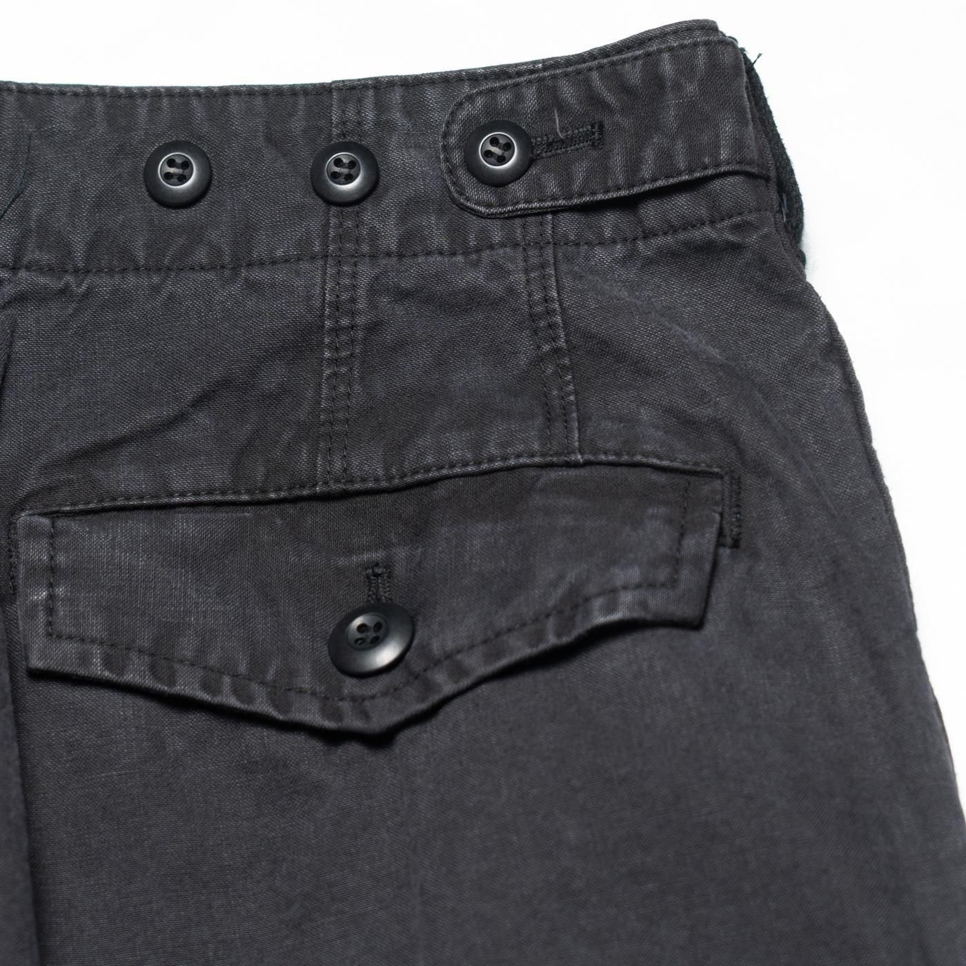 COMME des GARCONS HOMME * HP-P020 Cotton Sulfur Big Pocket Cargo Pants * Black