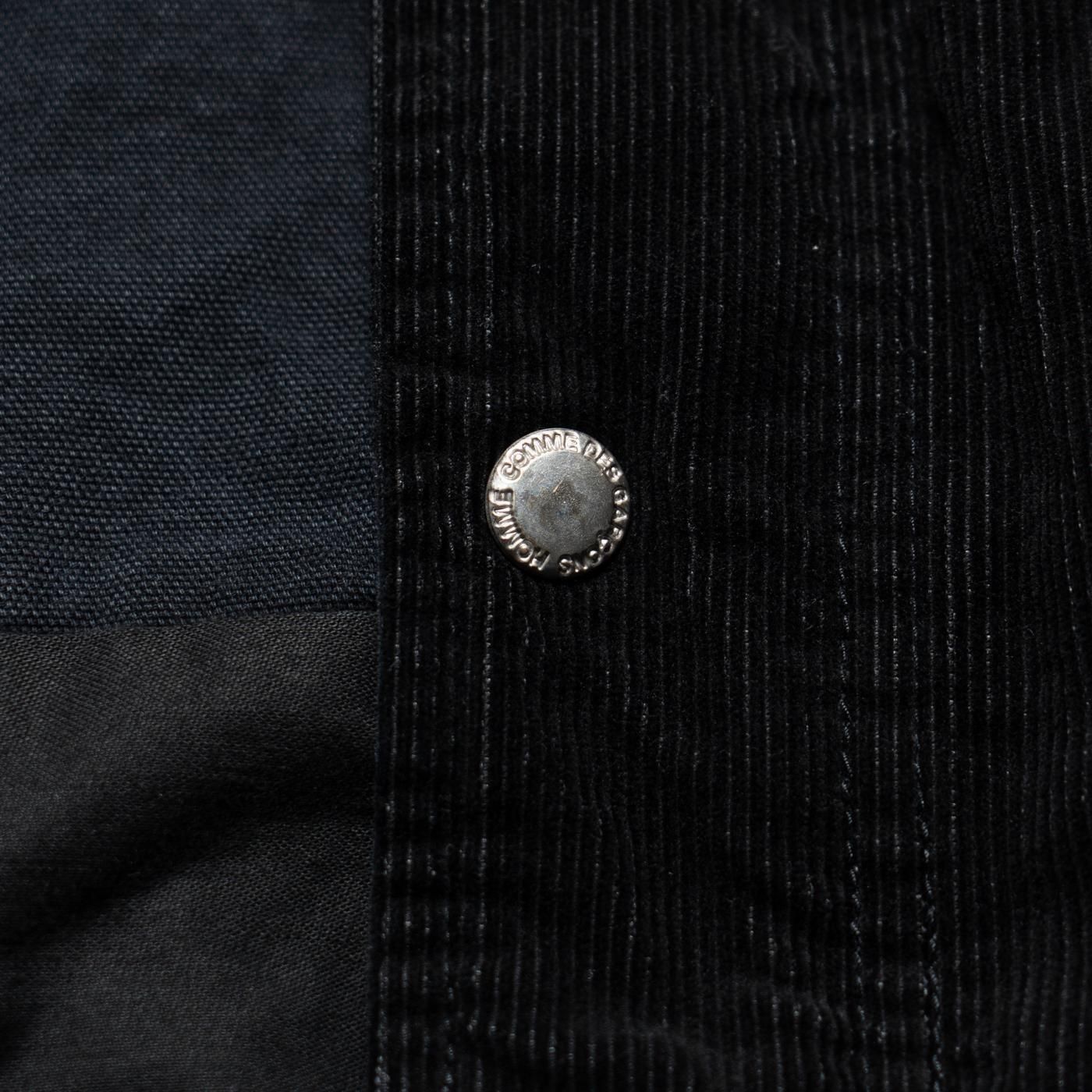 COMME des GARCONS HOMME * HP-J021 Patchwork Flight Jacket * BlackMix