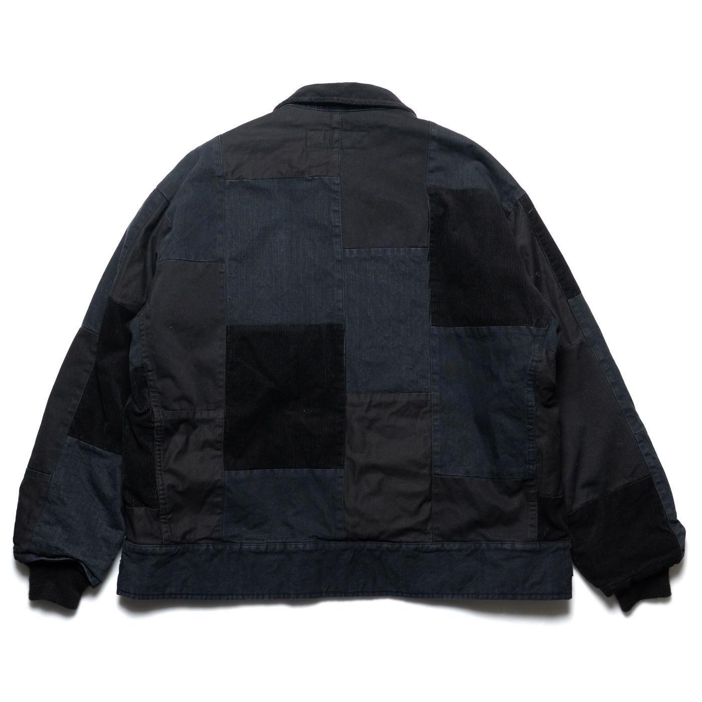 COMME des GARCONS HOMME * HP-J021 Patchwork Flight Jacket * BlackMix