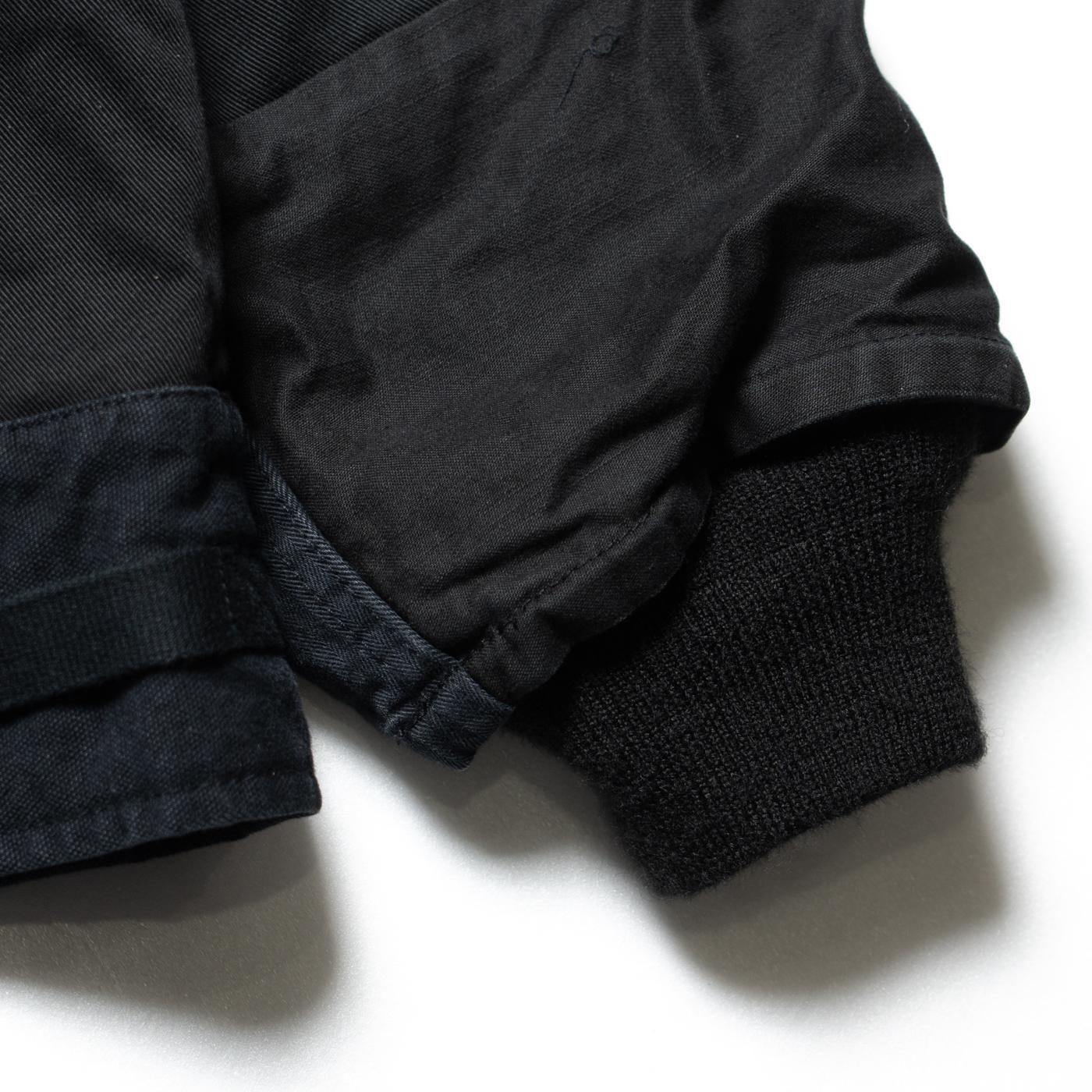 COMME des GARCONS HOMME * HP-J021 Patchwork Flight Jacket * BlackMix