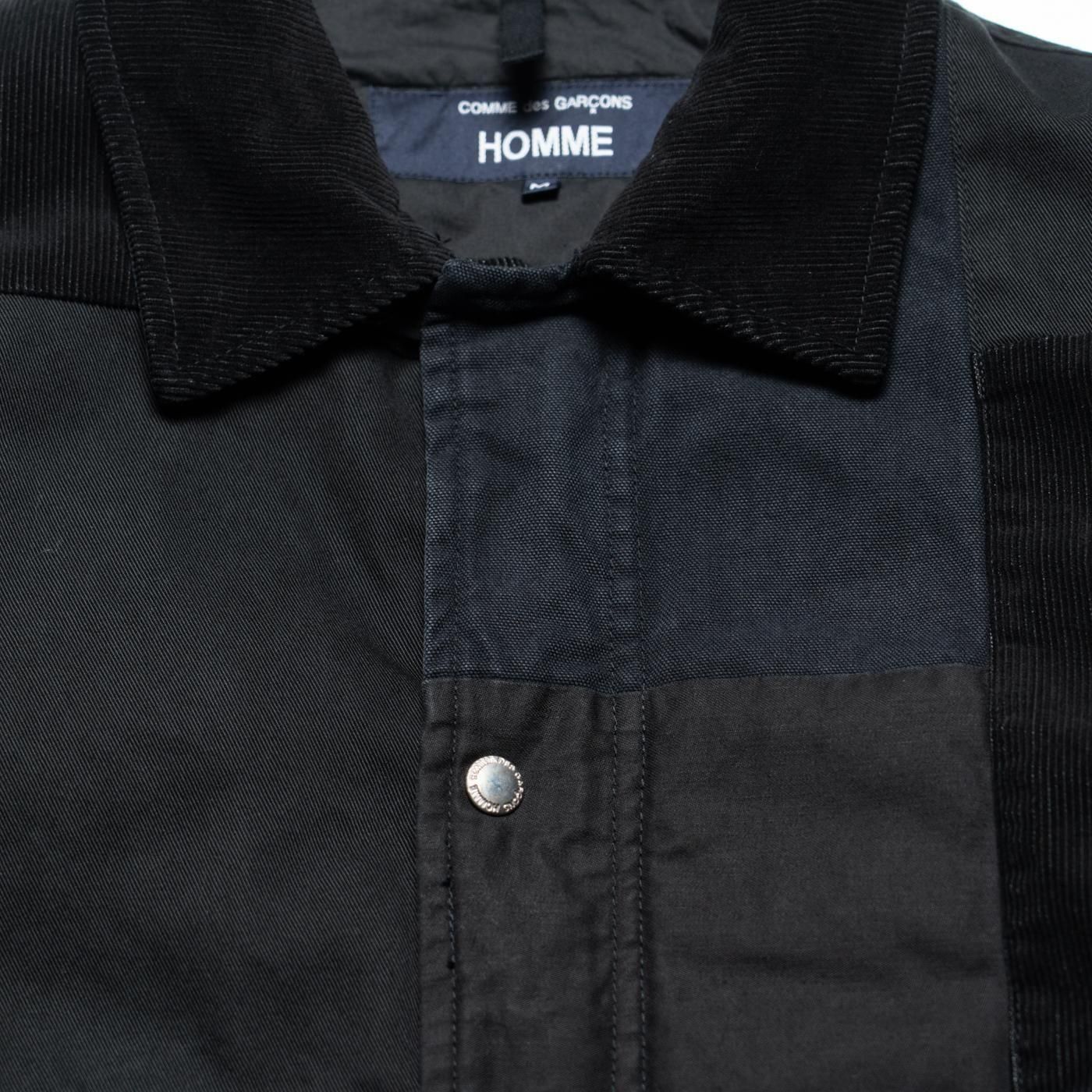 COMME des GARCONS HOMME * HP-J021 Patchwork Flight Jacket * BlackMix