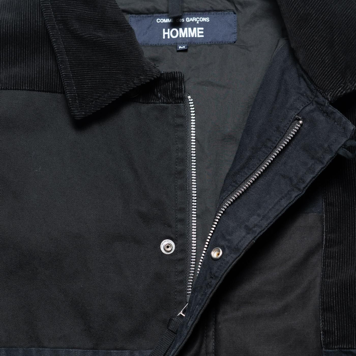 COMME des GARCONS HOMME * HP-J021 Patchwork Flight Jacket * BlackMix