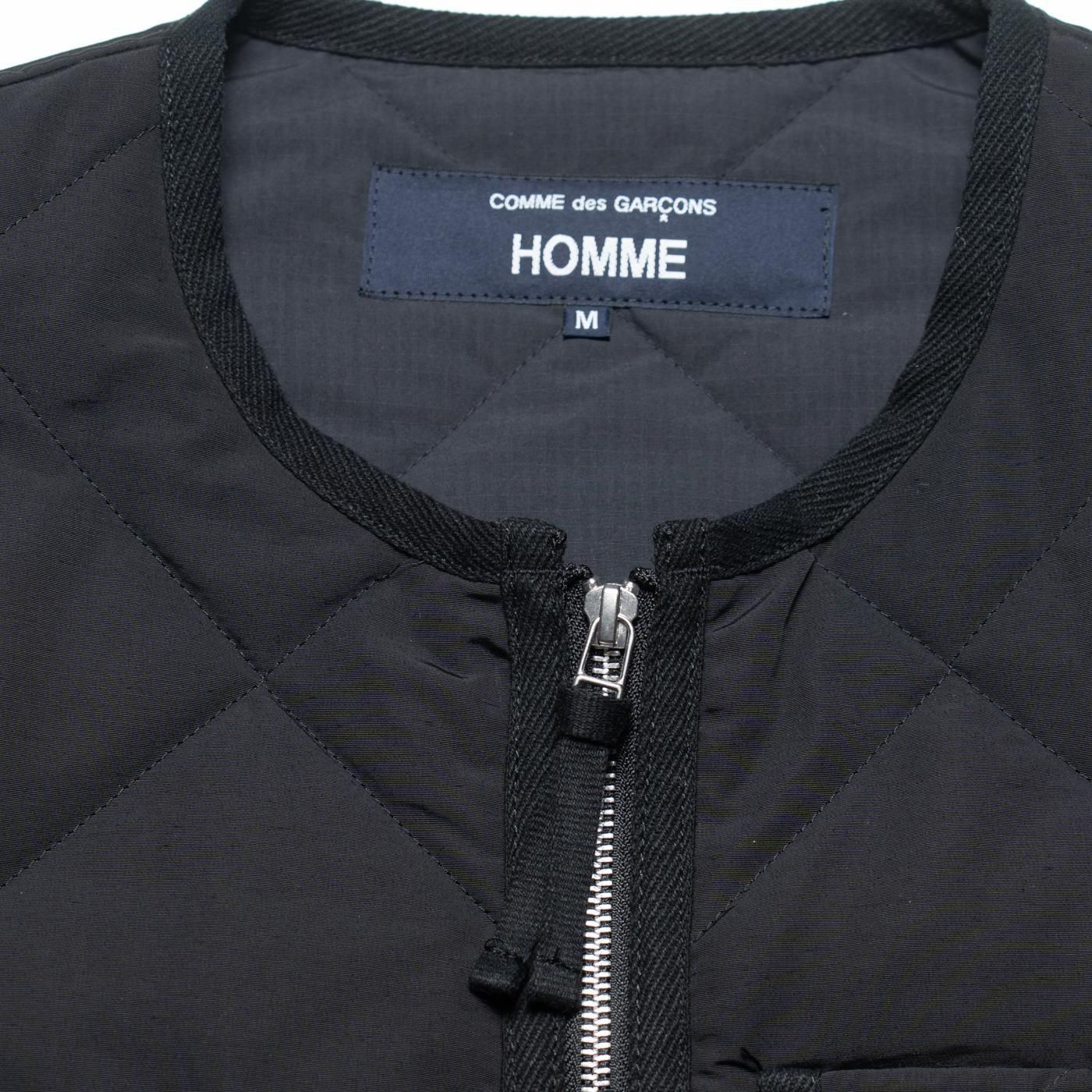COMME des GARCONS HOMME * HP-V002 Cotton Nylon Quilting Military Vest * Black