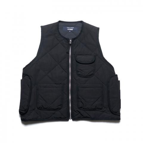 COMME des GARCONS HOMME * HP-V002 Cotton Nylon Quilting Military Vest * Black
