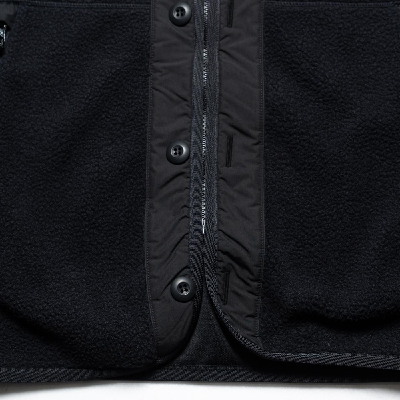 COMME des GARCONS HOMME * HP-T020 Polyester Boa Liner Cardigan * Black