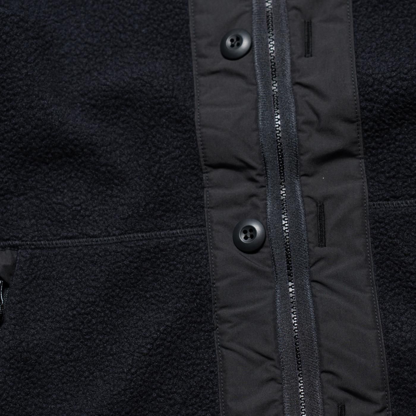COMME des GARCONS HOMME * HP-T020 Polyester Boa Liner Cardigan * Black