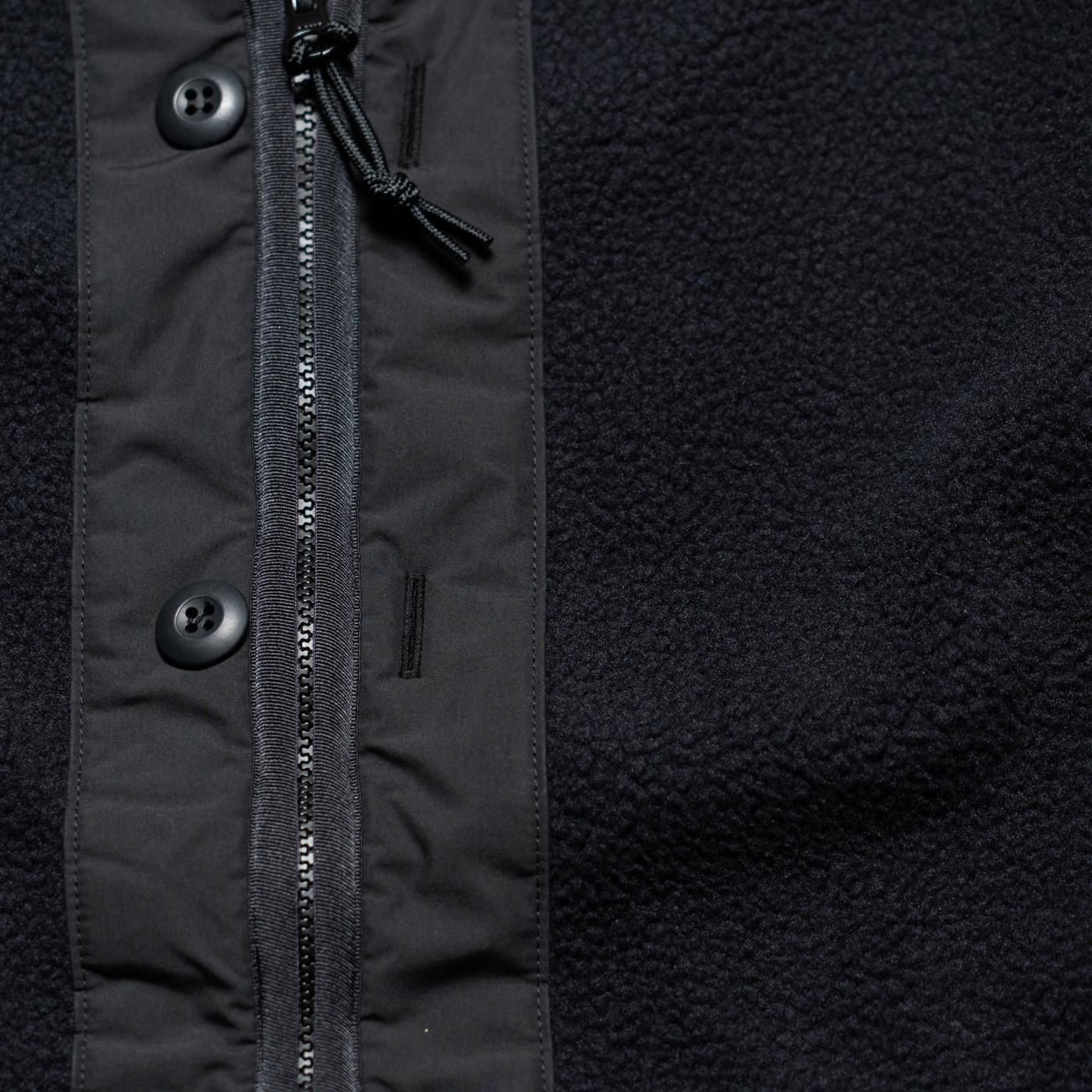 COMME des GARCONS HOMME * HP-T020 Polyester Boa Liner Cardigan * Black