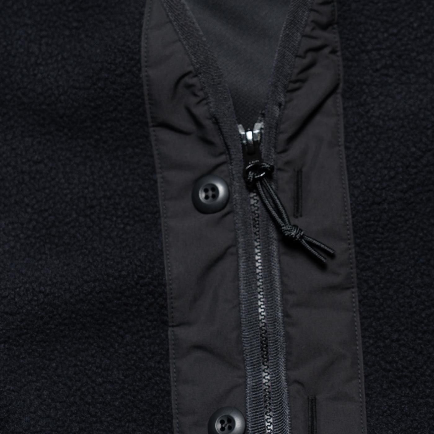 COMME des GARCONS HOMME * HP-T020 Polyester Boa Liner Cardigan * Black