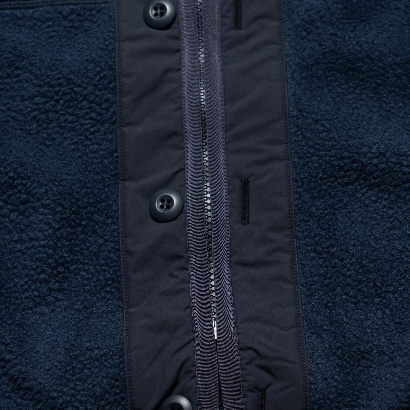 COMME des GARCONS HOMME * HP-T020 Polyester Boa Liner Cardigan * Black