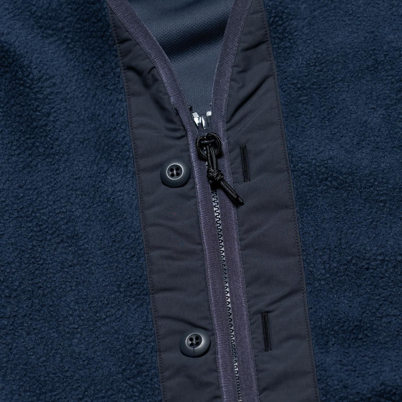 COMME des GARCONS HOMME * HP-T020 Polyester Boa Liner Cardigan * Black