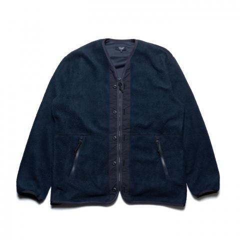 COMME des GARCONS HOMME * HP-T020 Polyester Boa Liner Cardigan * Black