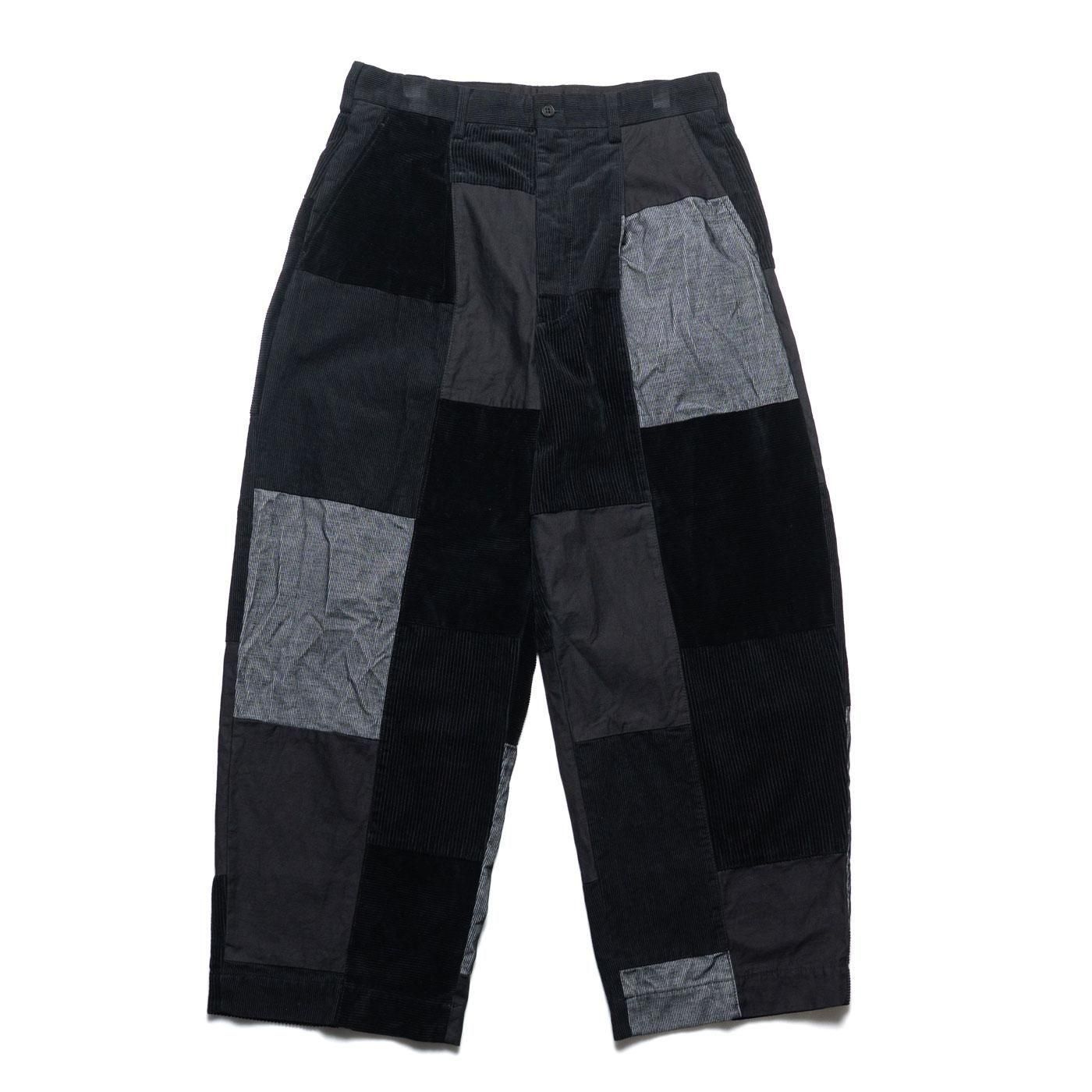 COMME des GARCONS HOMME * HP-P027 Corduroy Patch Work Pants * Black