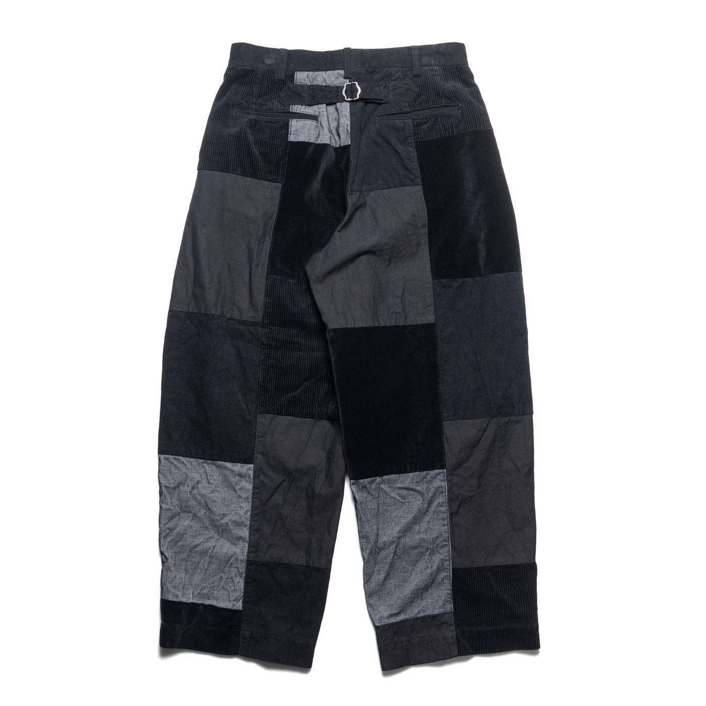 COMME des GARCONS HOMME * HP-P027 Corduroy Patch Work Pants * Black
