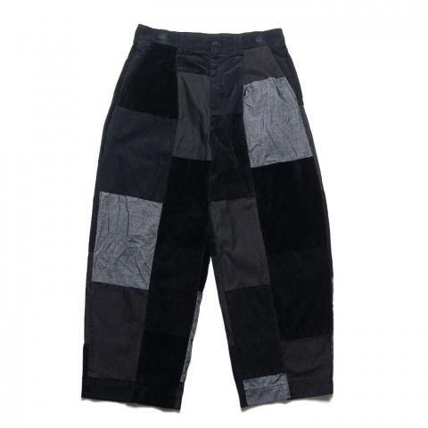 COMME des GARCONS HOMME * HP-P027 Corduroy Patch Work Pants * Black