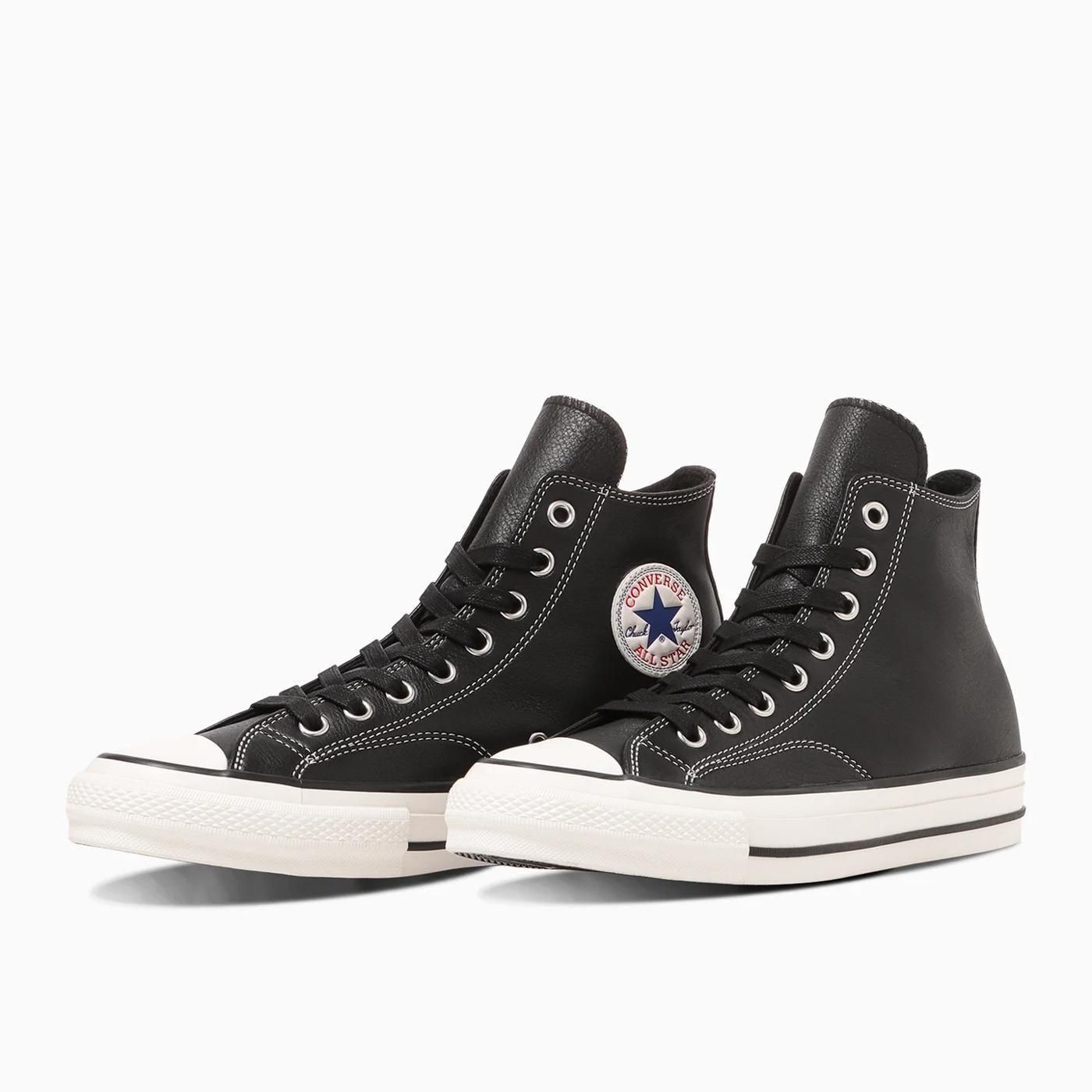 靴 CHUCK TAYLOR LEATHER HI BLACK ADDICT 9 CONVERSE ADDICT * CHUCK TAYLOR LEATHER HI * Black | public