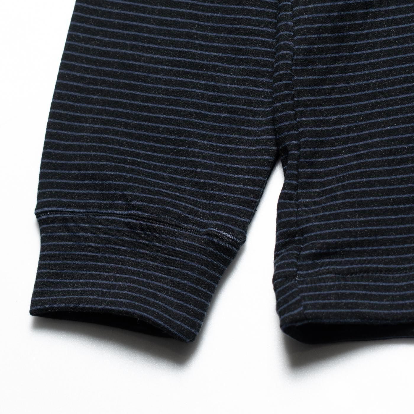 mocT * M39-330 LYOCELL STRETCH FLEECE BORDER MOCK-NECK PO(2Ÿ)