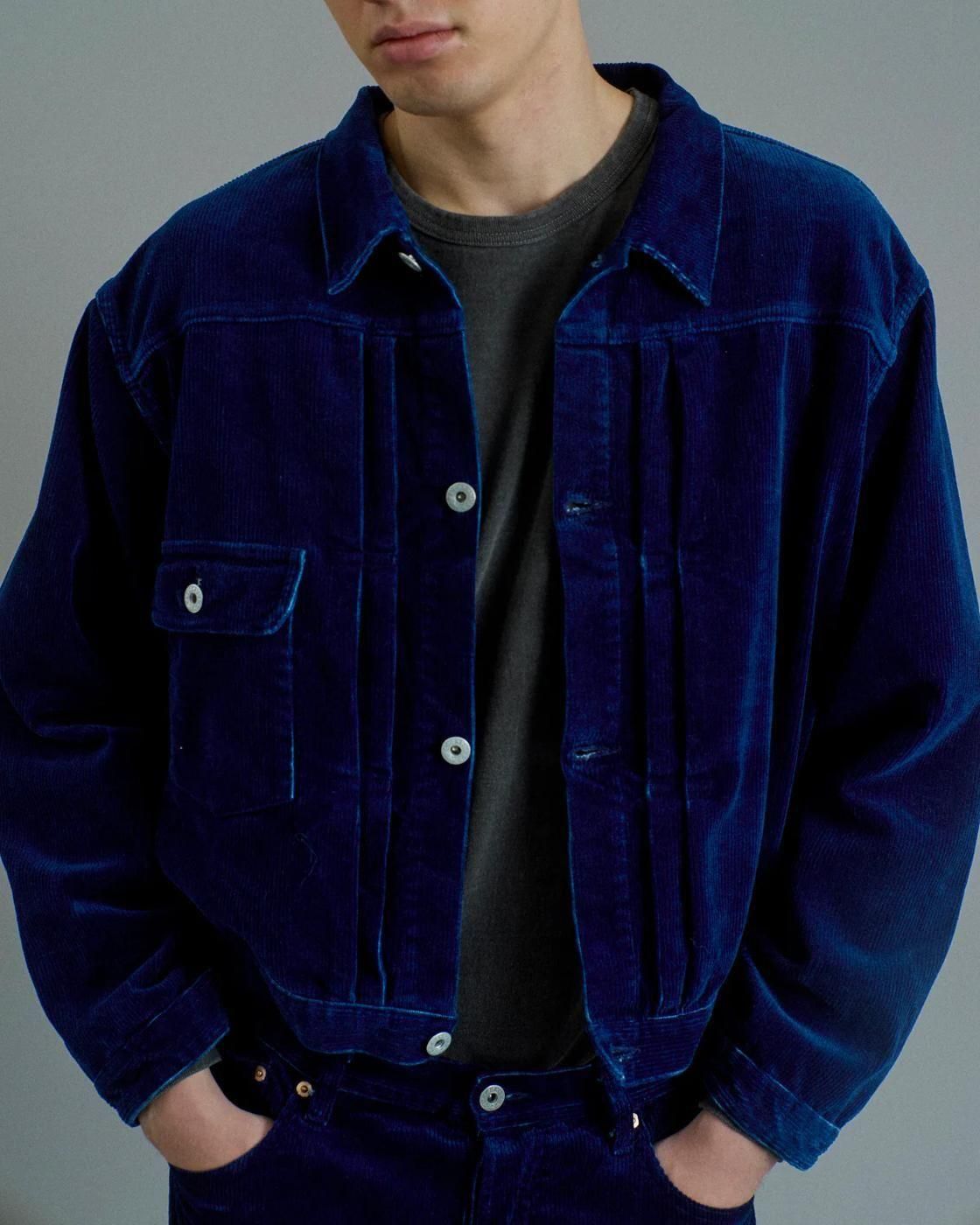 FOUNDOUR * 015FD252019 CORDUROY JACKET * Indigo