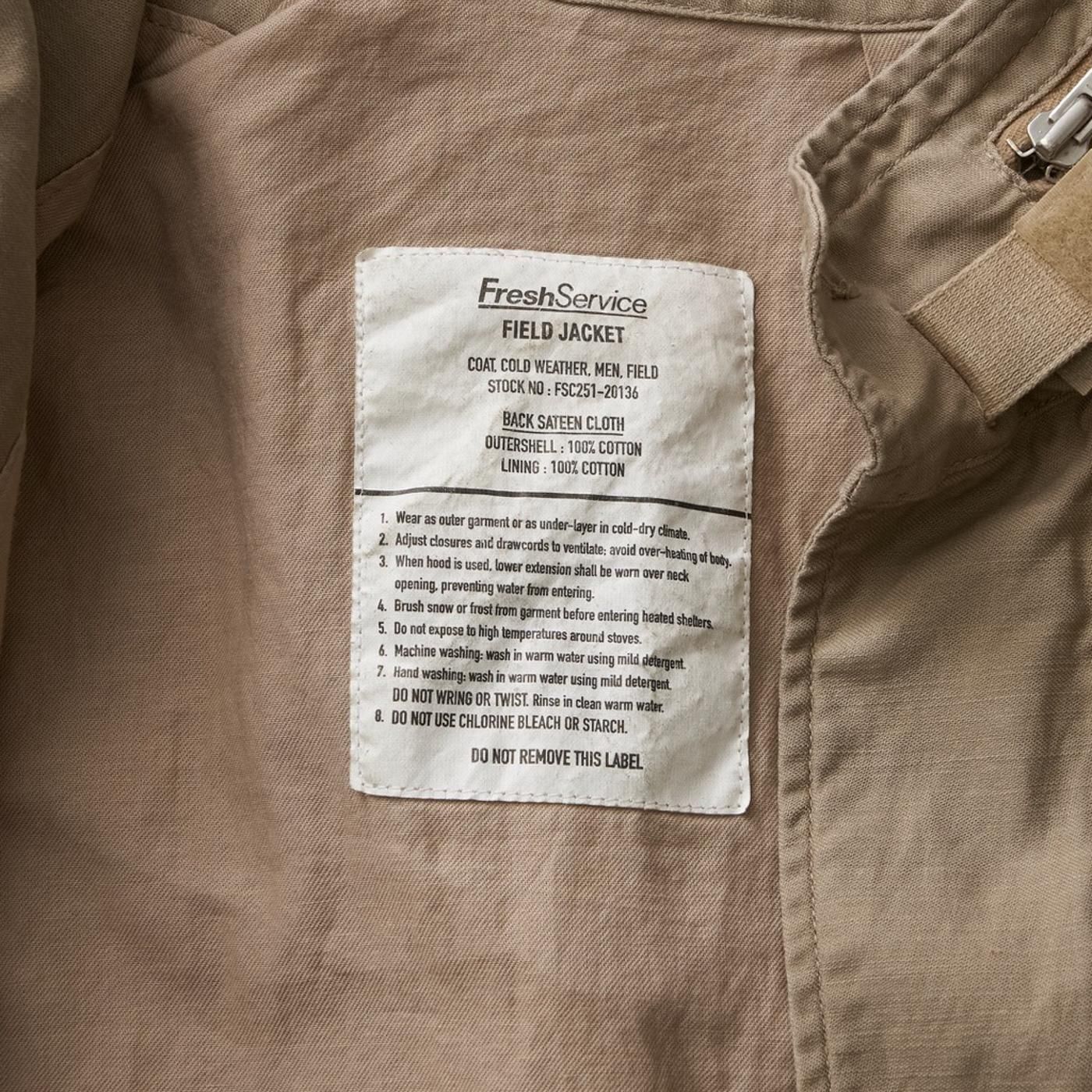 FreshService * FSC253-40145 BACK SATEEN FIELD JACKET(3Ÿ)