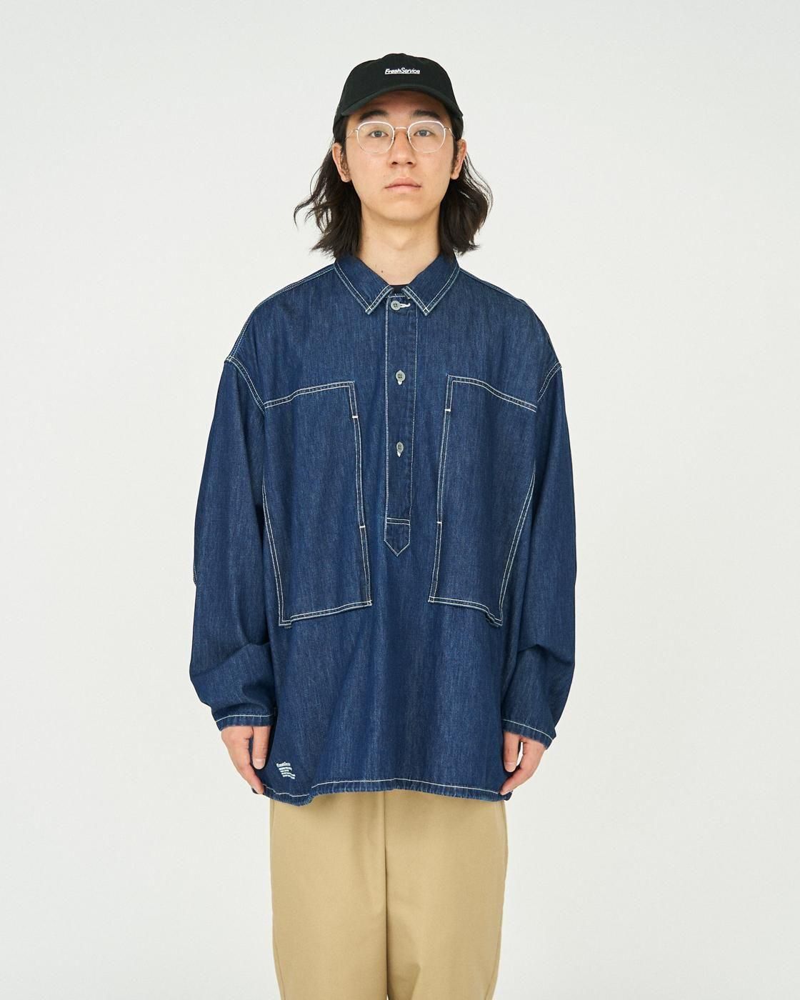 FreshService * FSC253-50119OB DENIM PULLOVER SHIRT * One Wash