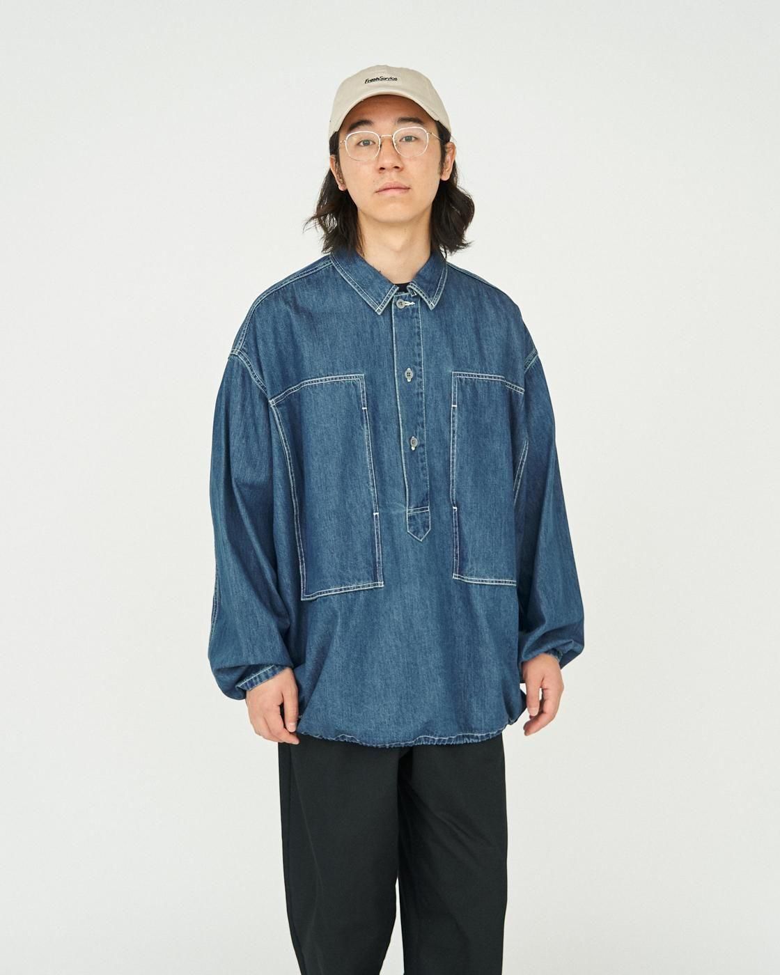 FreshService * FSC253-50120FB DENIM PULLOVER SHIRT * Fade Indigo