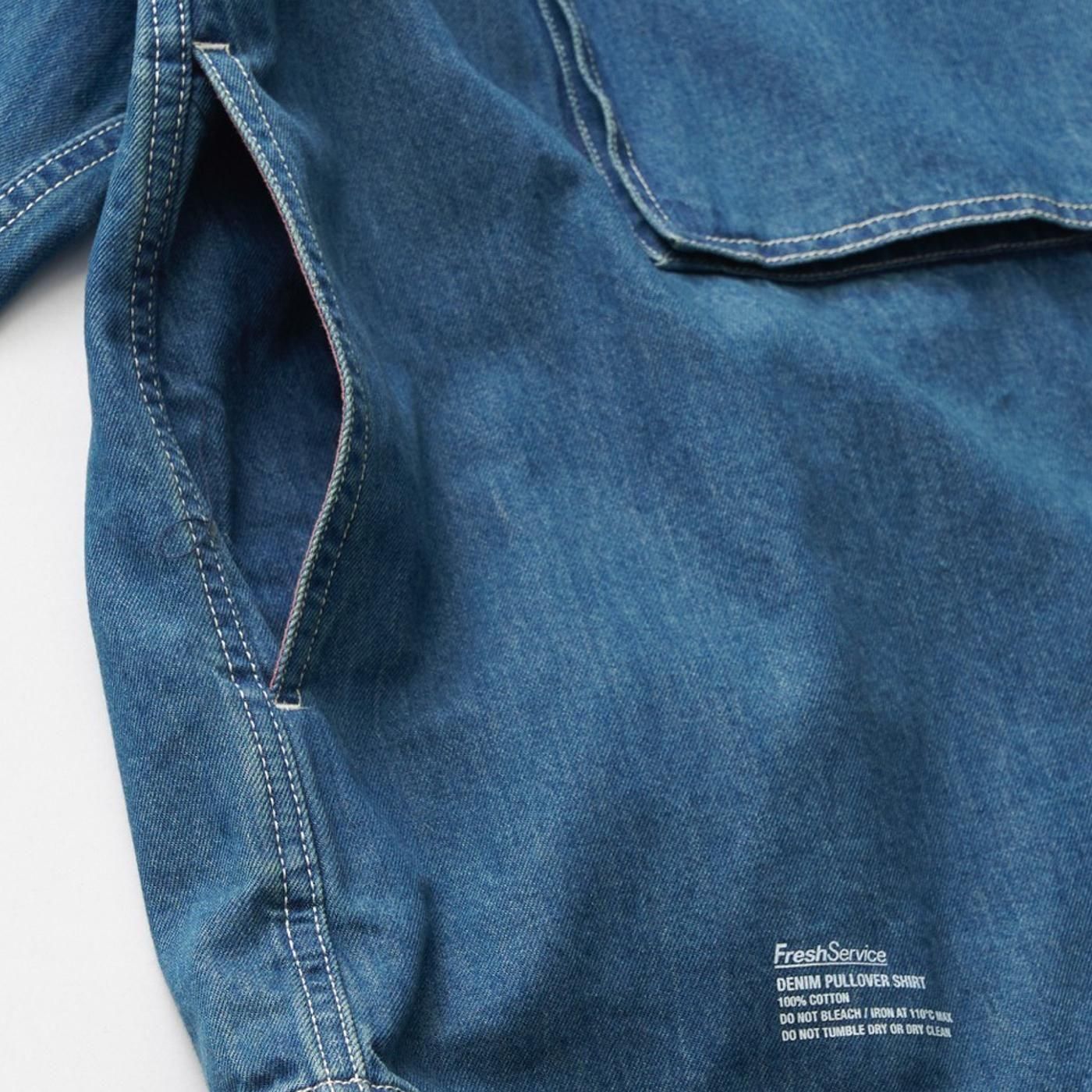 FreshService * FSC253-50120FB DENIM PULLOVER SHIRT * Fade Indigo