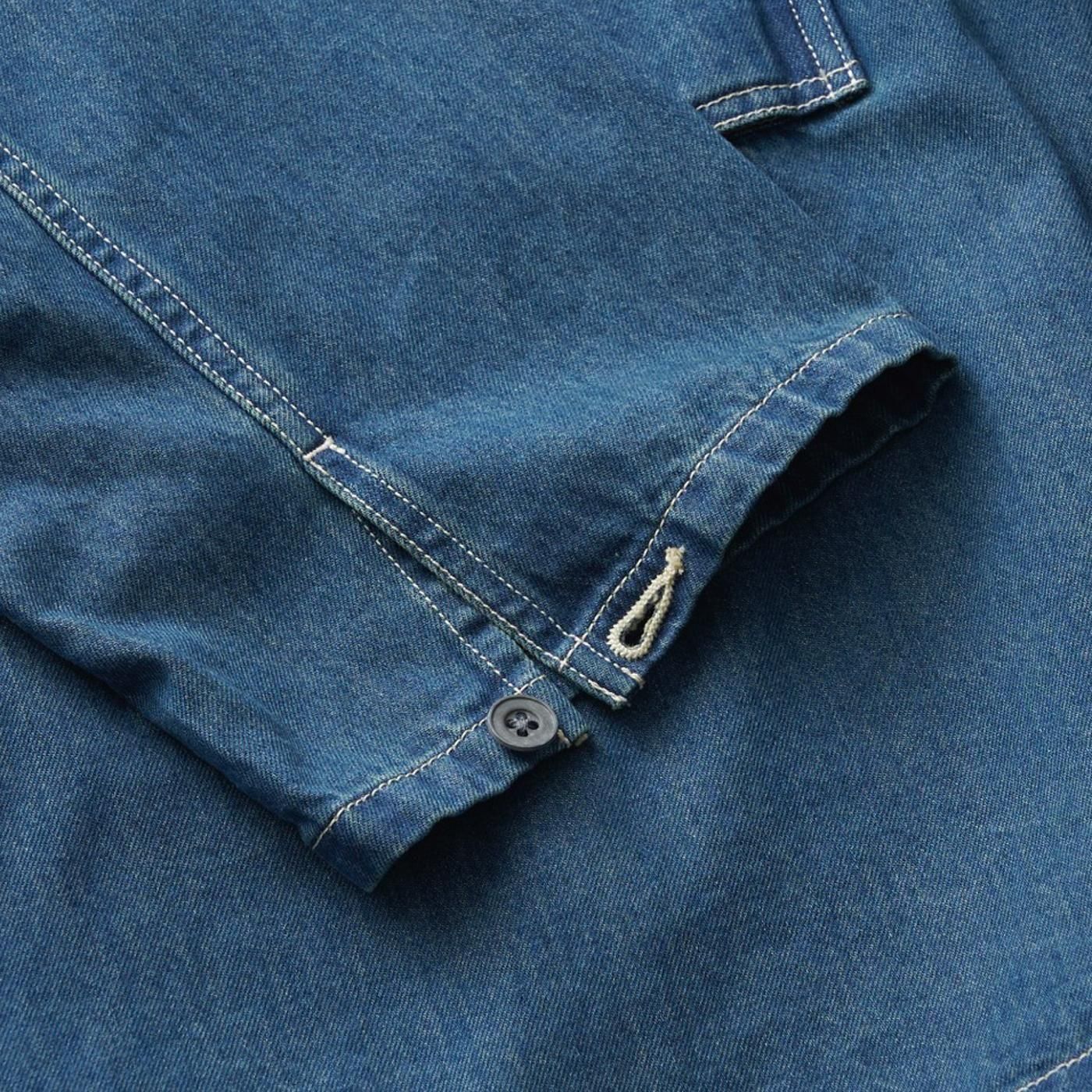 FreshService * FSC253-50120FB DENIM PULLOVER SHIRT * Fade Indigo