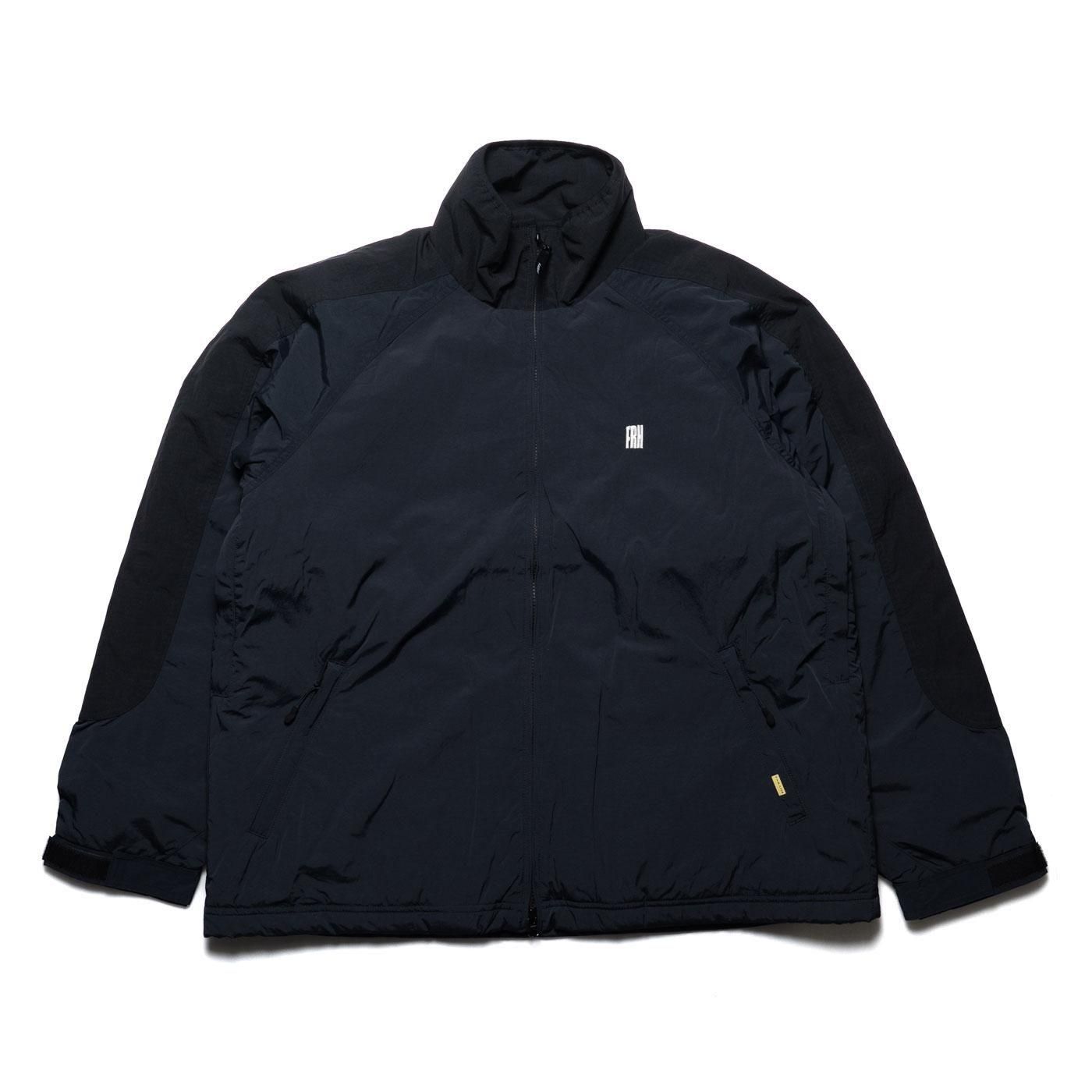 FARAH * FR0502-M1018 Padded Nylon Switching Zip Up Jacket * Black/DarkNavy