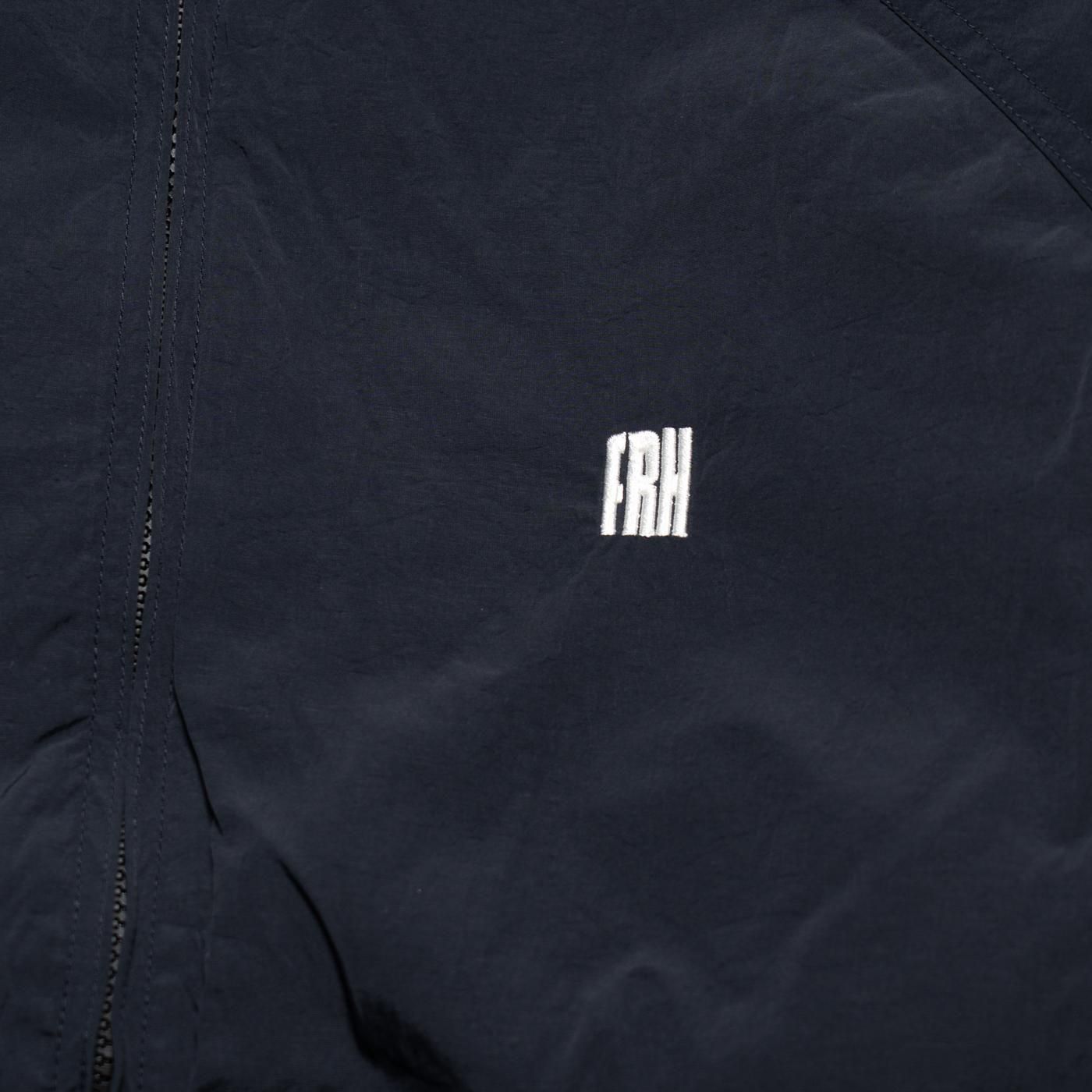 FARAH * FR0502-M1018 Padded Nylon Switching Zip Up Jacket * Black/DarkNavy