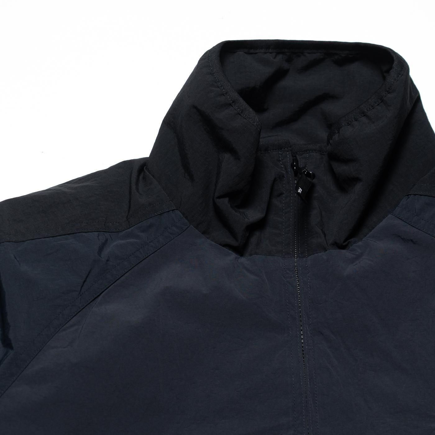 FARAH * FR0502-M1018 Padded Nylon Switching Zip Up Jacket * Black/DarkNavy