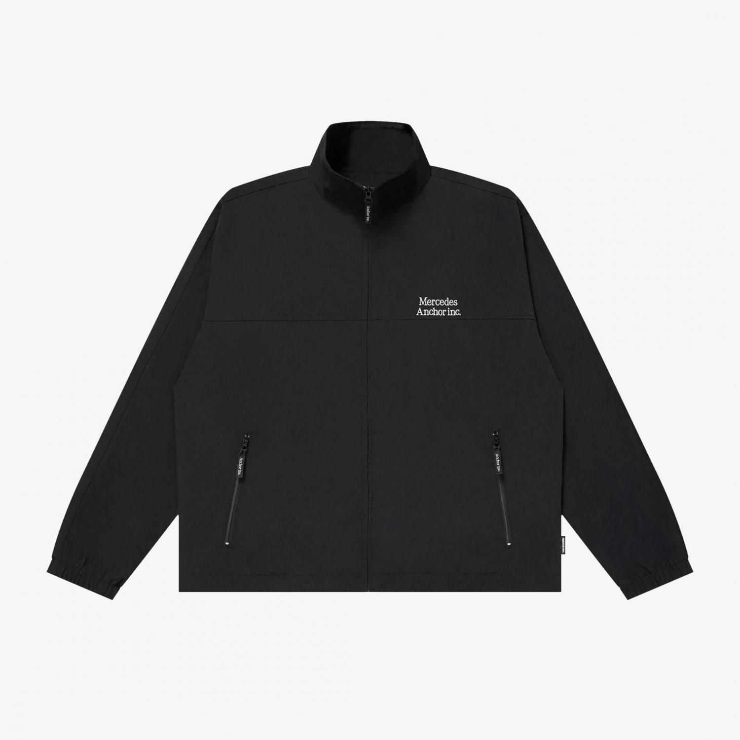 ANCHOR INC. * NYLON TRACK JACKET * Black