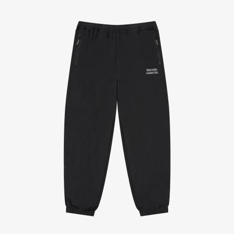 ANCHOR INC. * NYLON TRACK PANTS * Black