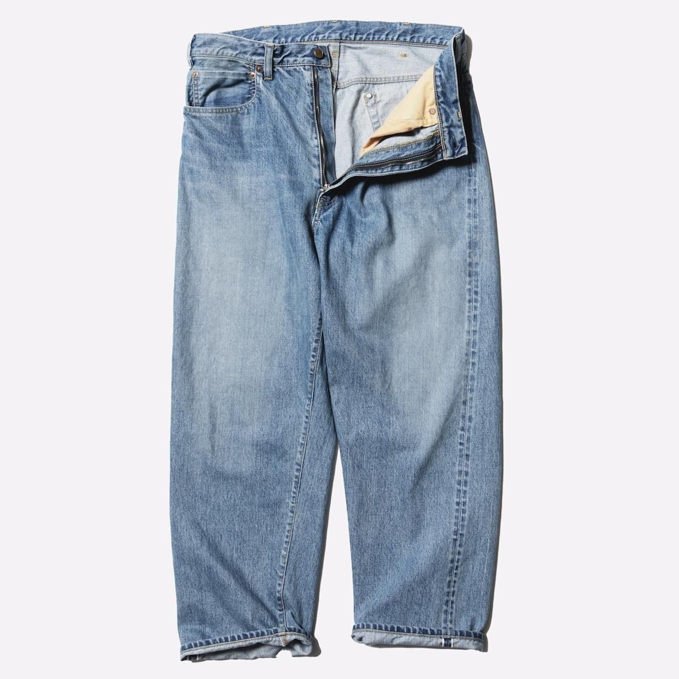 Unlikely * U25F-21-0001 Unlikely Time Travel Jean Wide 1977Wash * Vintage Indigo