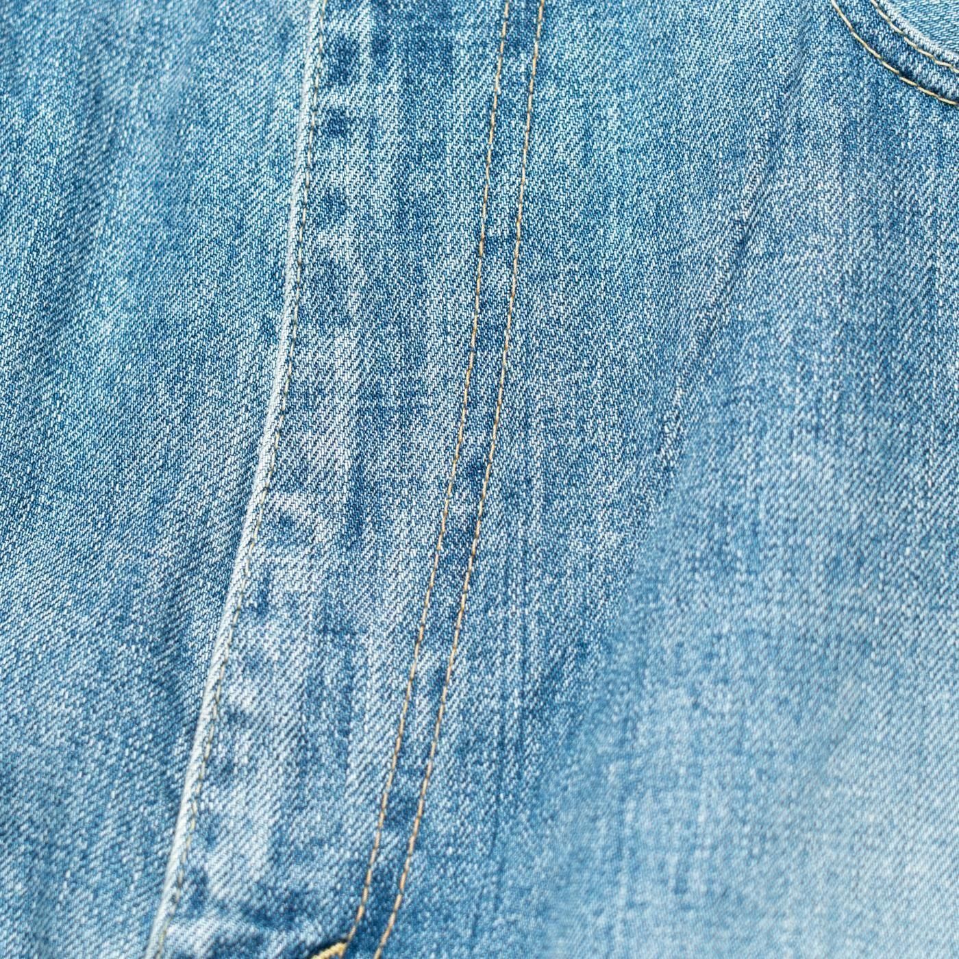 Unlikely * U25F-21-0001 Unlikely Time Travel Jean Wide 1977Wash * Vintage Indigo