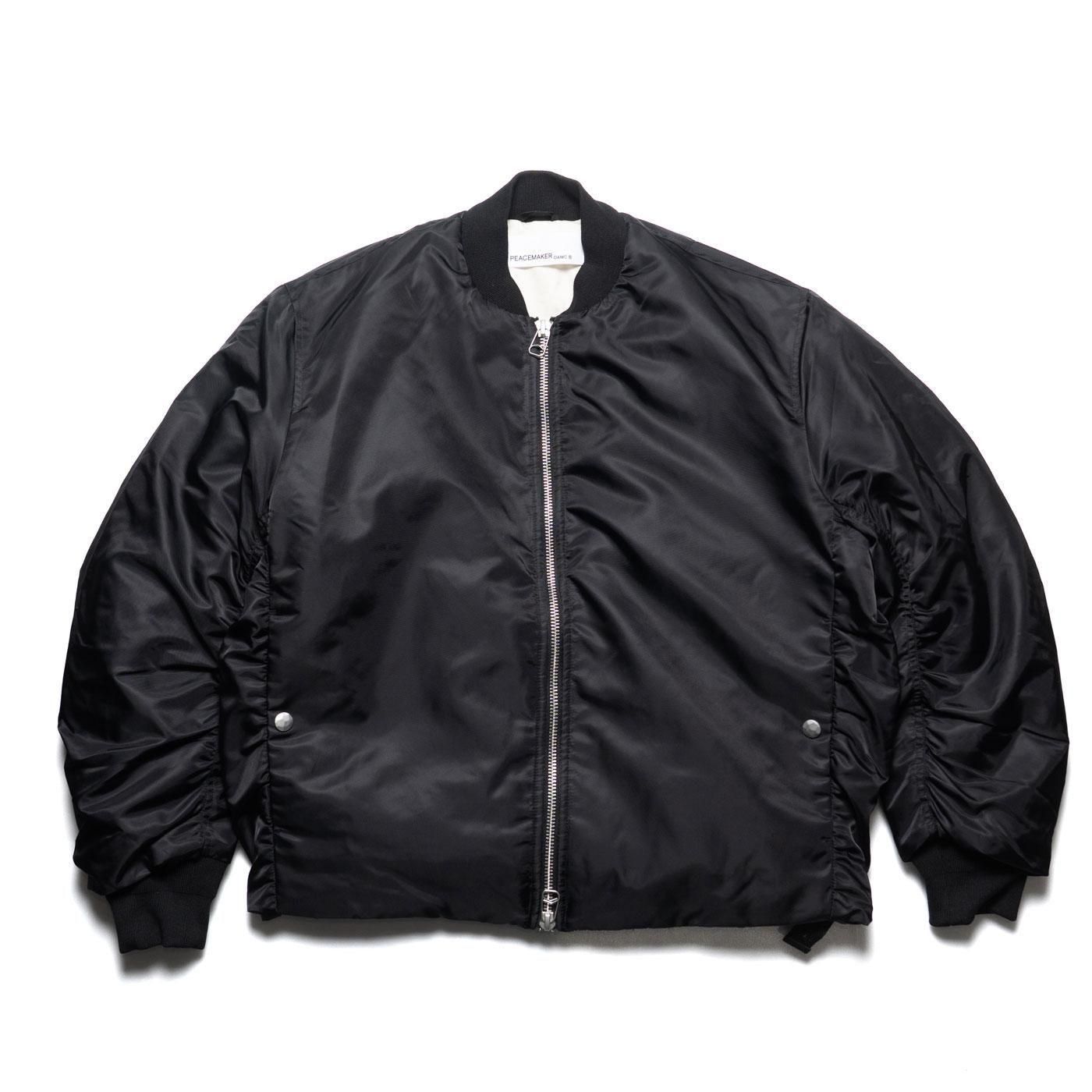 PEACEMAKER oamc * MINIMAL BOMBER JACKET POLY * Black