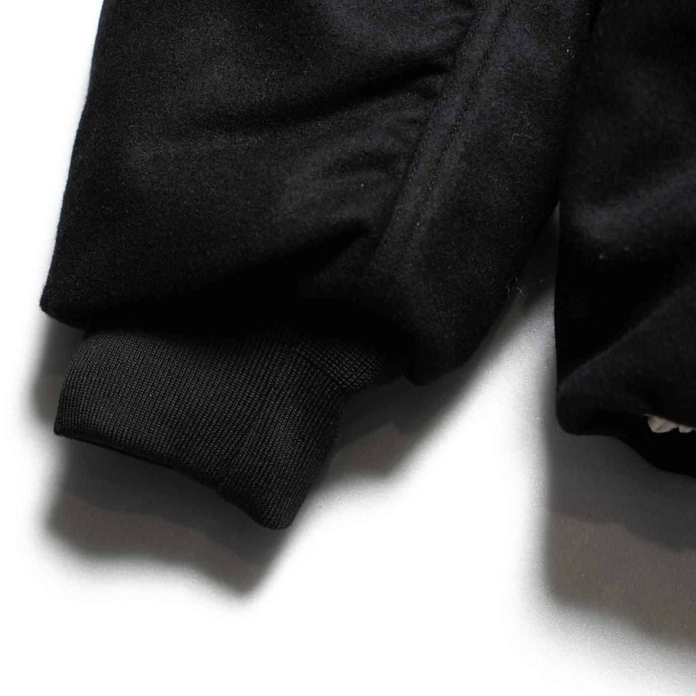 PEACEMAKER oamc * MINIMAL BOMBER JACKET WOOL POLY * Black