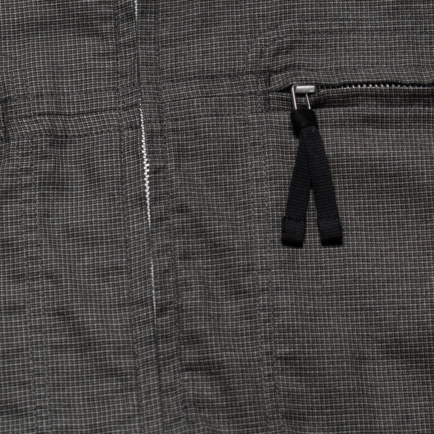COMME des GARCONS HOMME * HP-B023 Cotton Flannel Check Zip Shirt * Grey