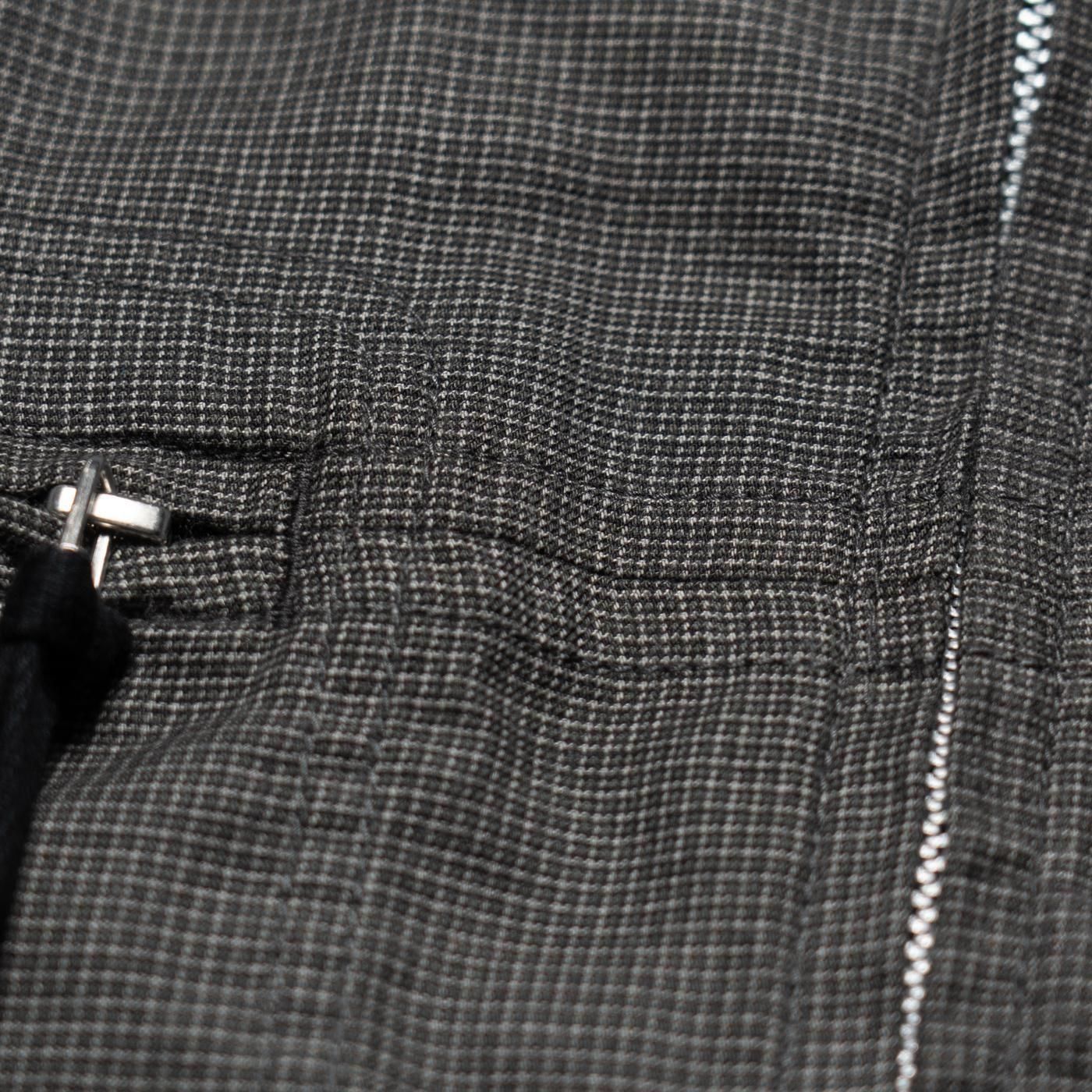 COMME des GARCONS HOMME * HP-B023 Cotton Flannel Check Zip Shirt * Grey