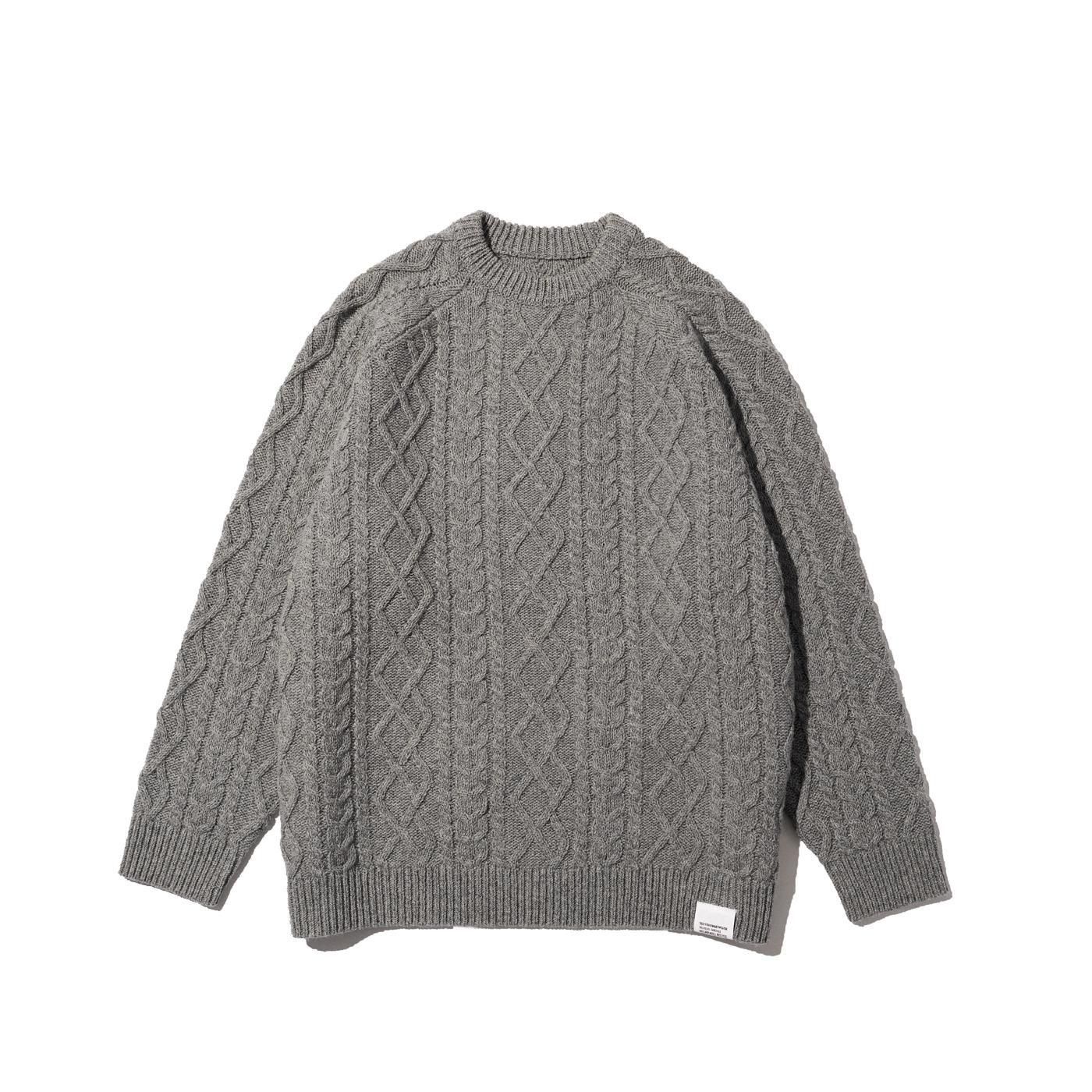 FreshService * FSC253-80165 SHETLAND WOOL x SOLOTEX TECH FISHERMAN SWEATER(3Ÿ)