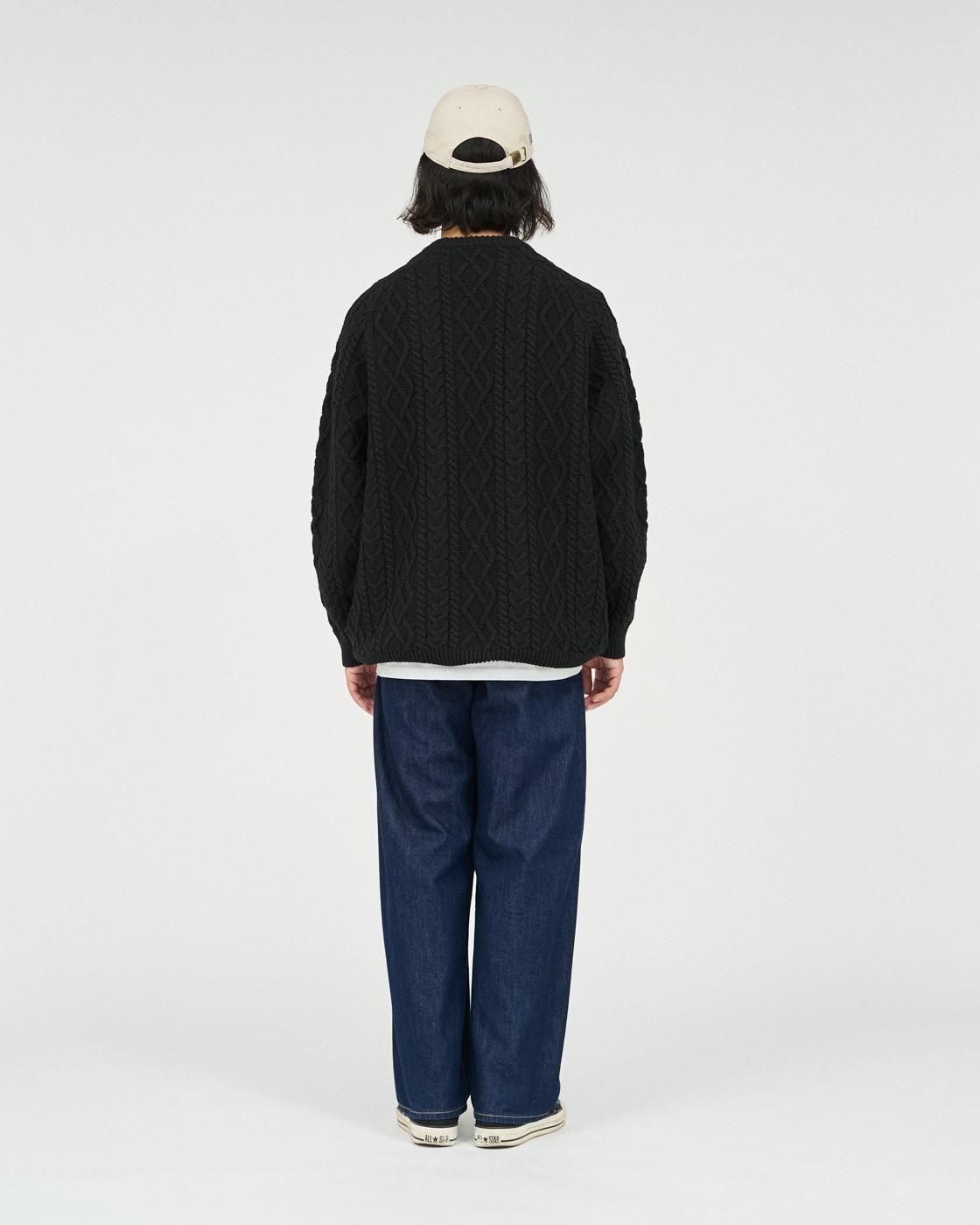 FreshService * FSC253-80165 SHETLAND WOOL x SOLOTEX TECH FISHERMAN SWEATER(3Ÿ)